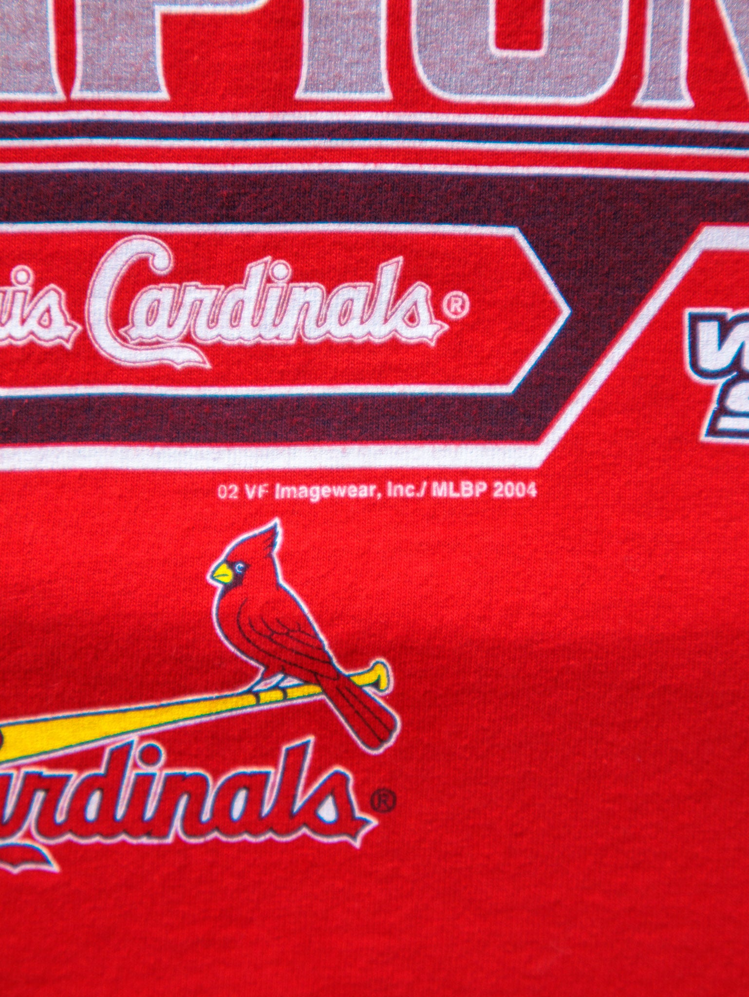 Vintage 2004 St. Louis Cardinals World Series Champs Tee (L)