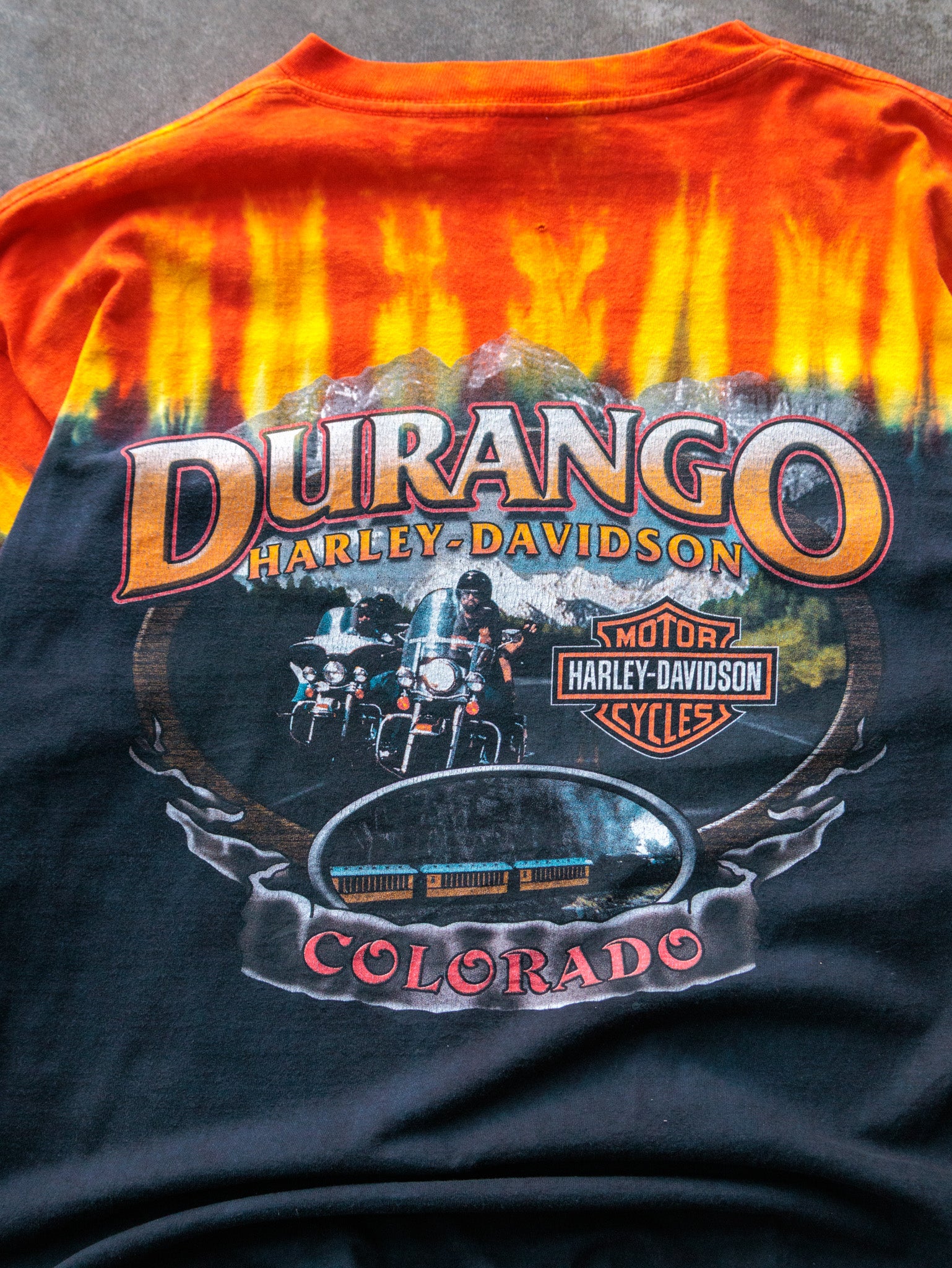 Vintage 2002 Harley-Davidson Colorado Tie-Dye Long Sleeve (L)