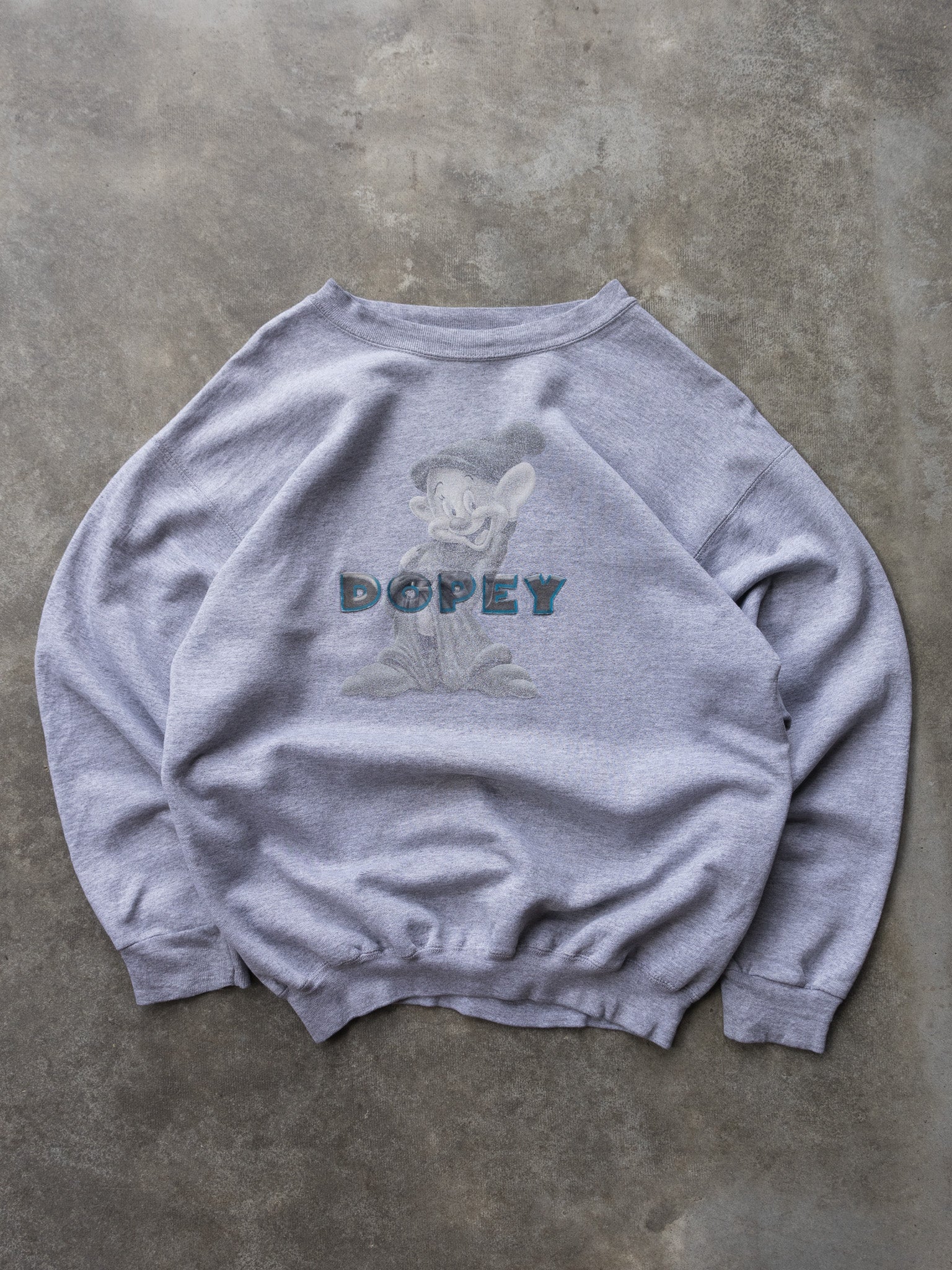 Vintage 90s Grey Disney Dopey Sweatshirt (M)