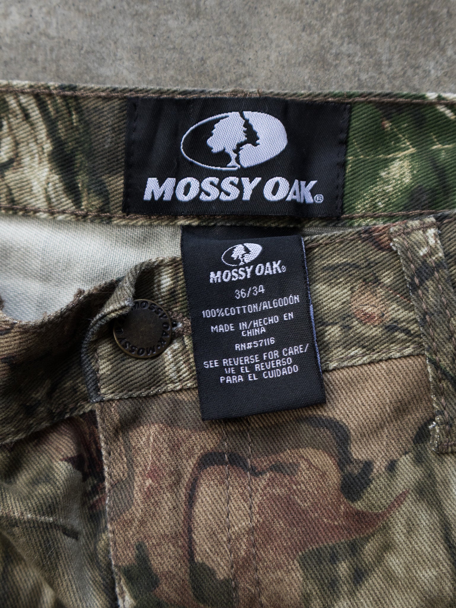 Vintage Mossy Oak Camo Pants (W36)