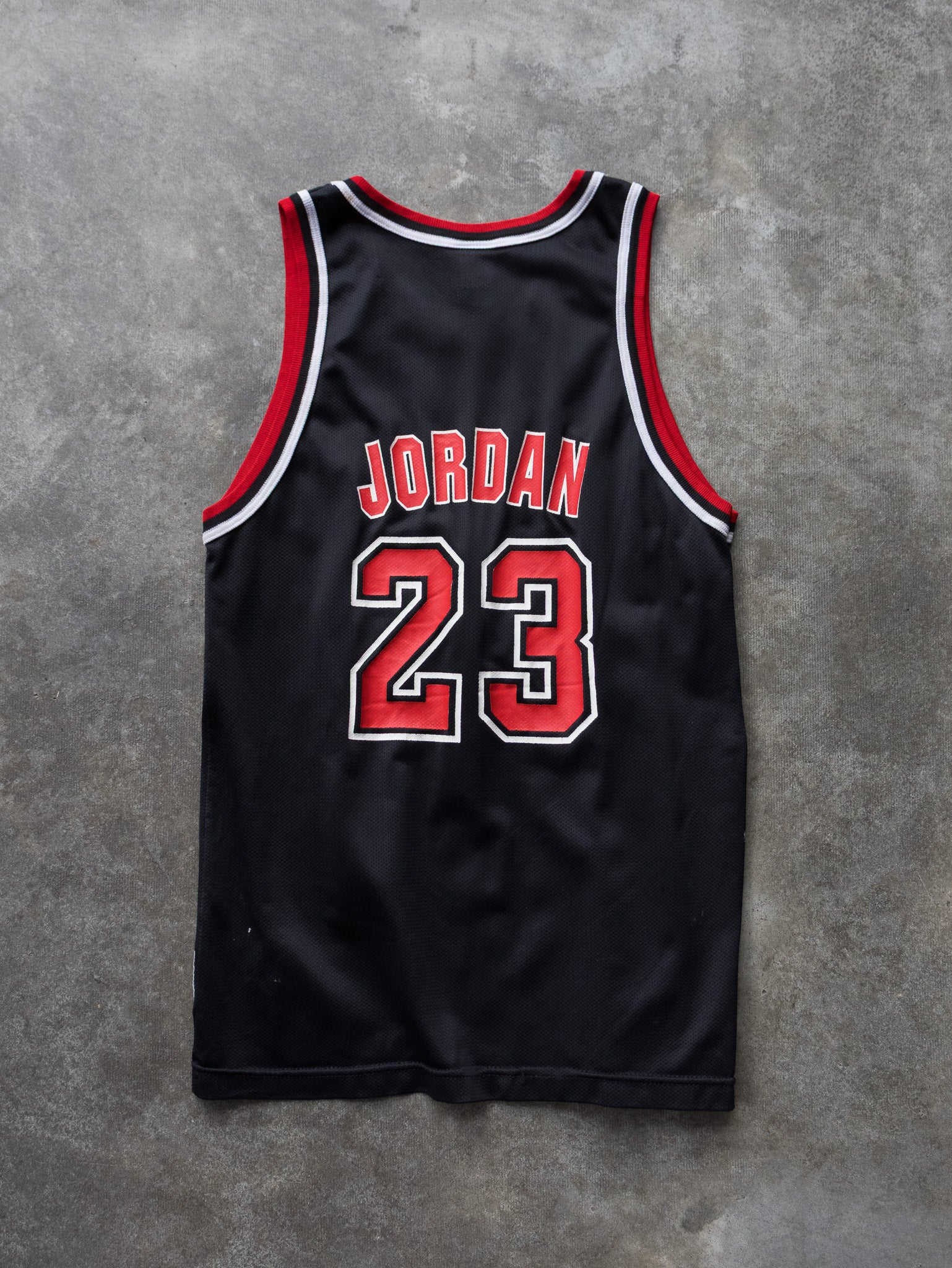 Vintage 90s Black Champion Jordan Chicago Bulls NBA Jersey (18-20Y)