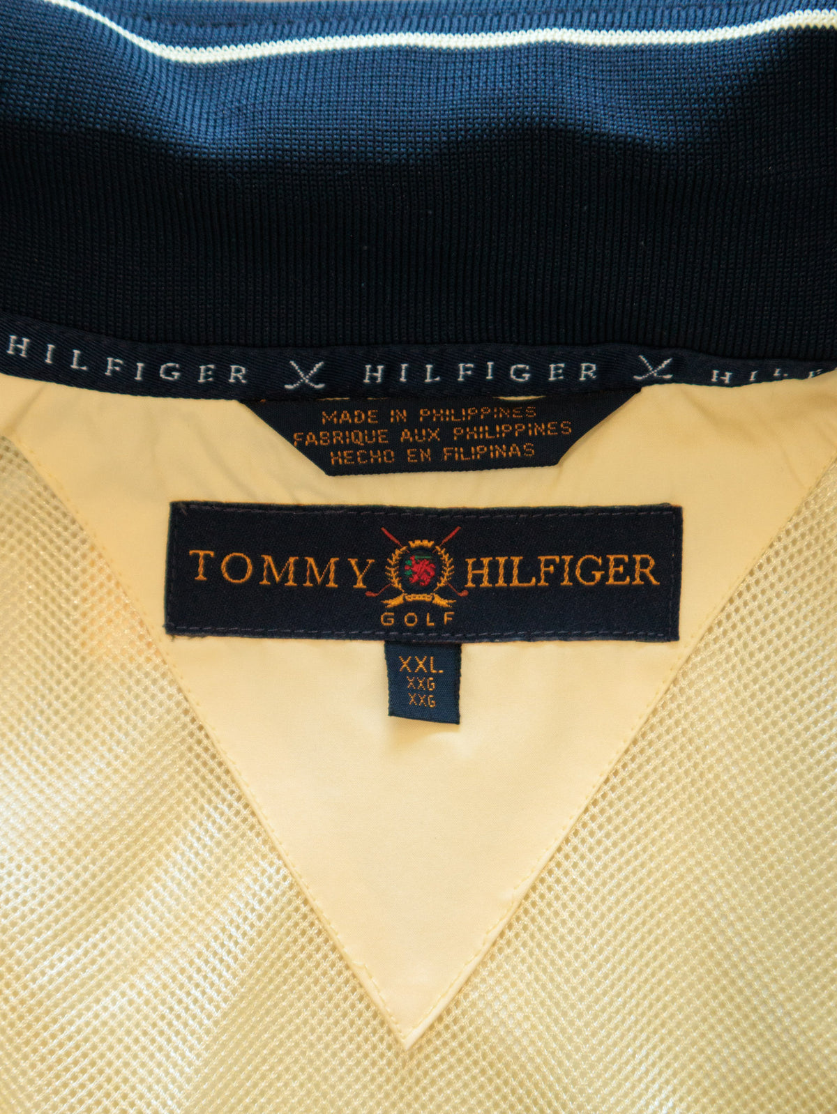 Vintage 00s Yellow Tommy Hilfiger Golf Windbreaker (2XL)