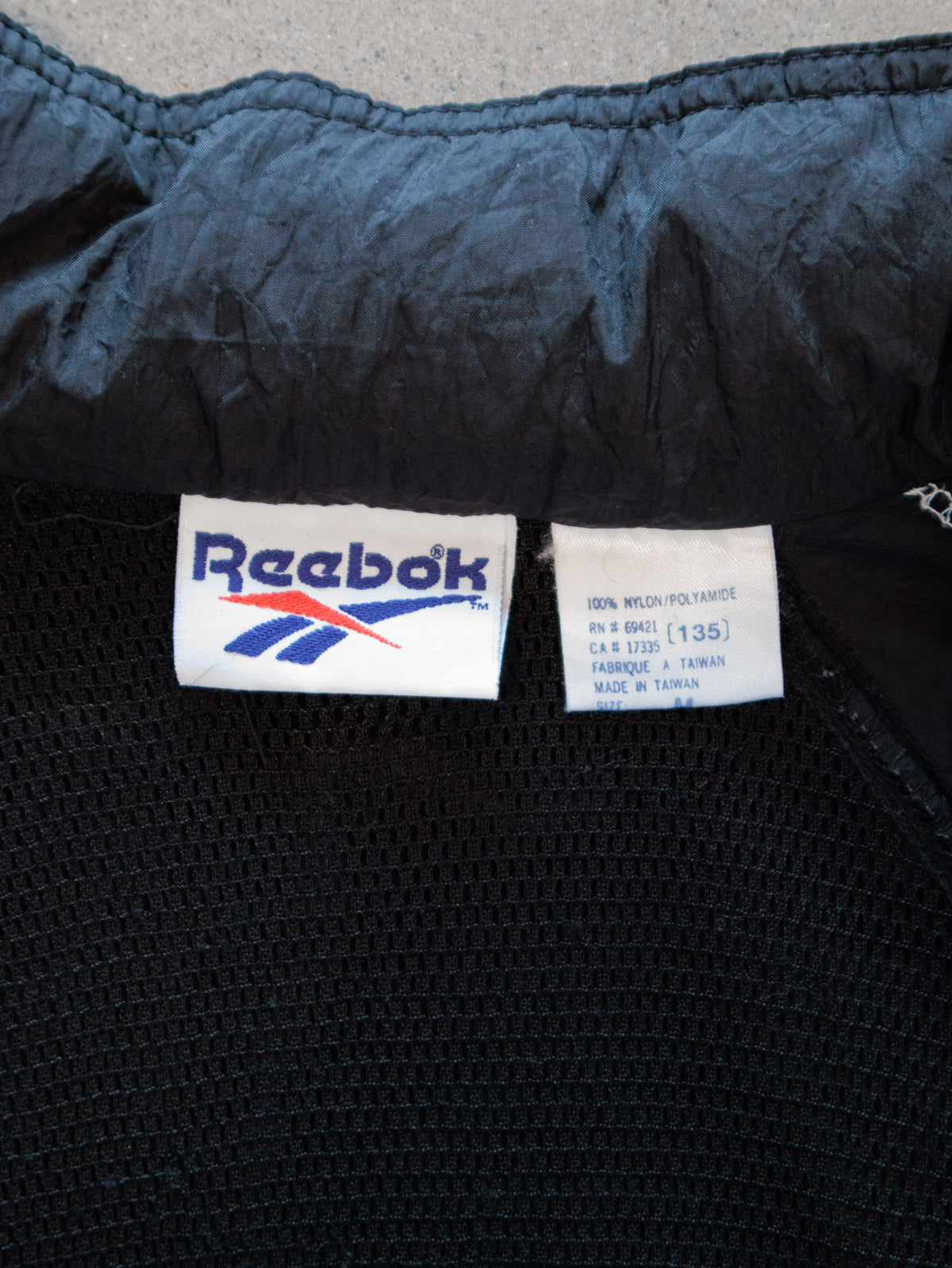 Vintage 90s Black Reebok Colourblock Windbreaker (M)