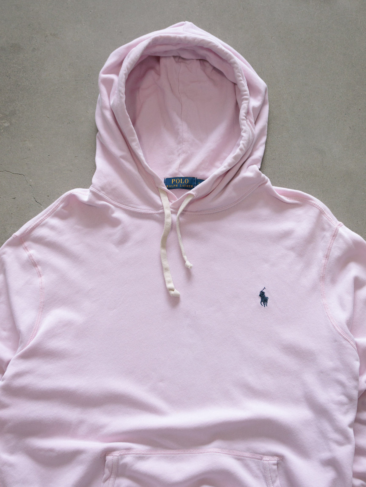 Vintage Pink Polo Ralph Lauren Hoodie (L)