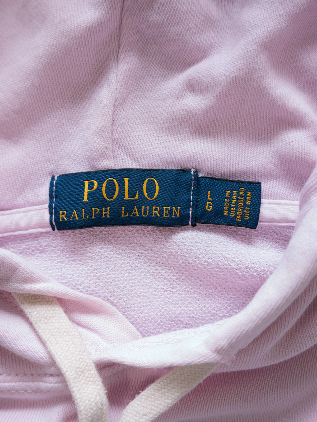 Vintage Pink Polo Ralph Lauren Hoodie (L)