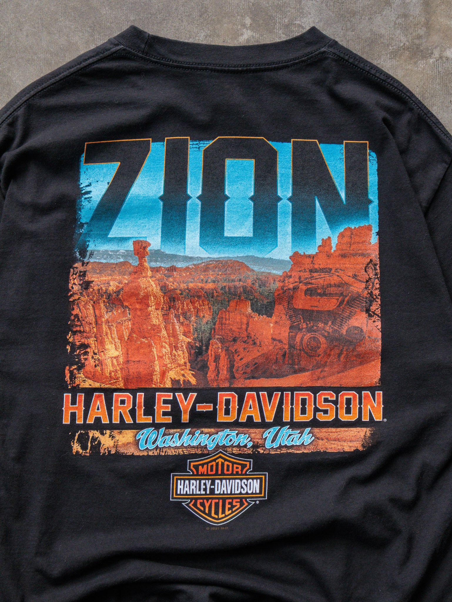 2021 Harley-Davidson Wolf Zion Tee (L)