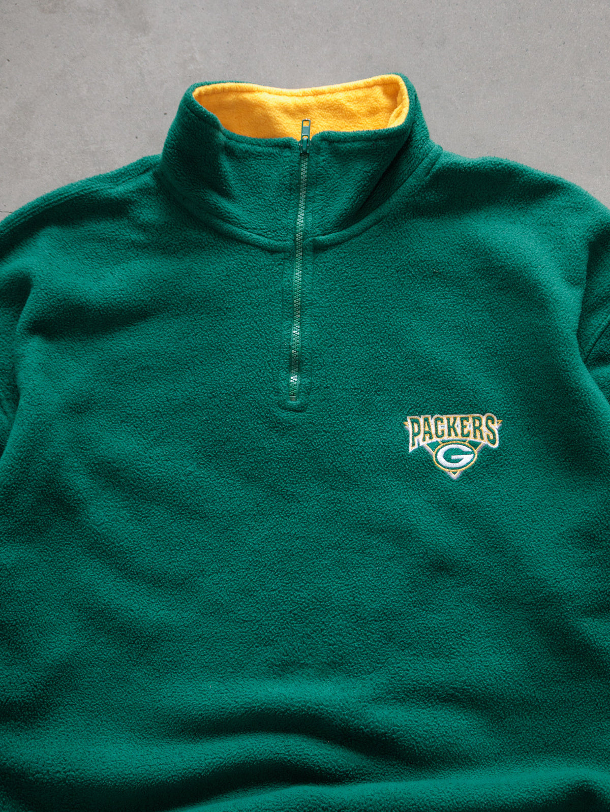 Vintage 90s Green Bay Packers Fleece Quarter Zip (XL)