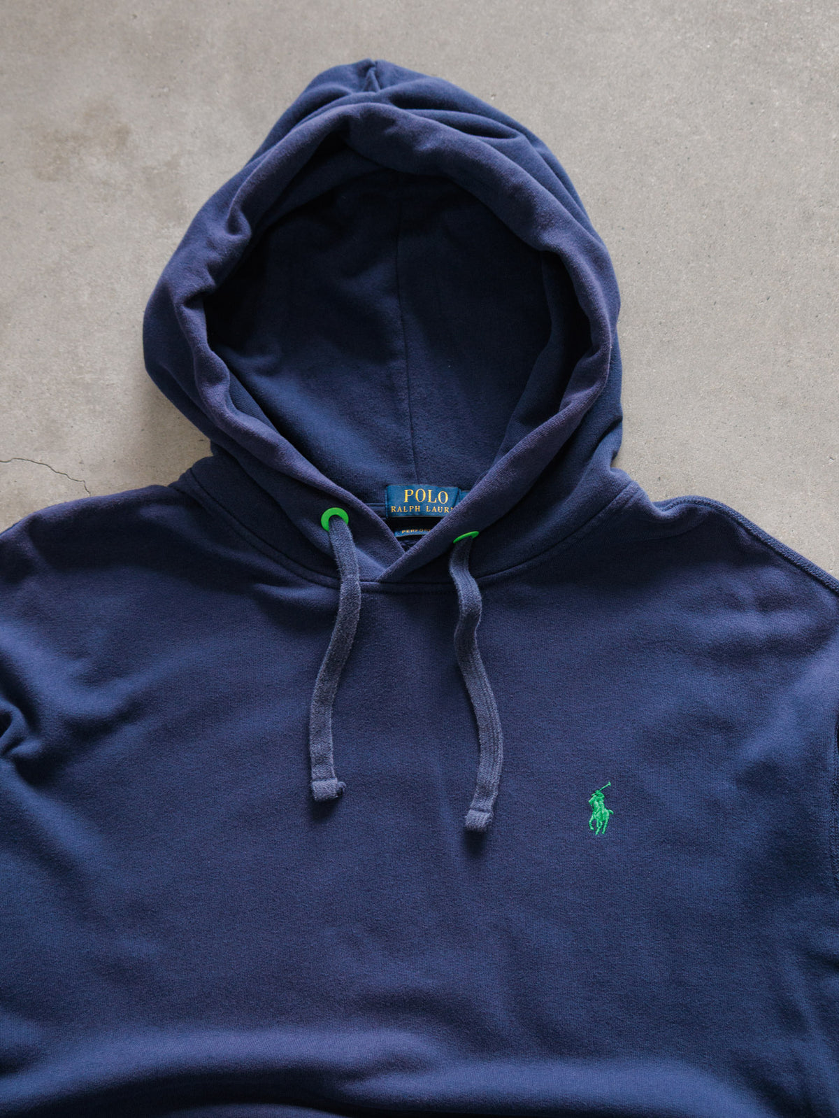 Vintage Navy Polo Ralph Lauren Hoodie (XL)