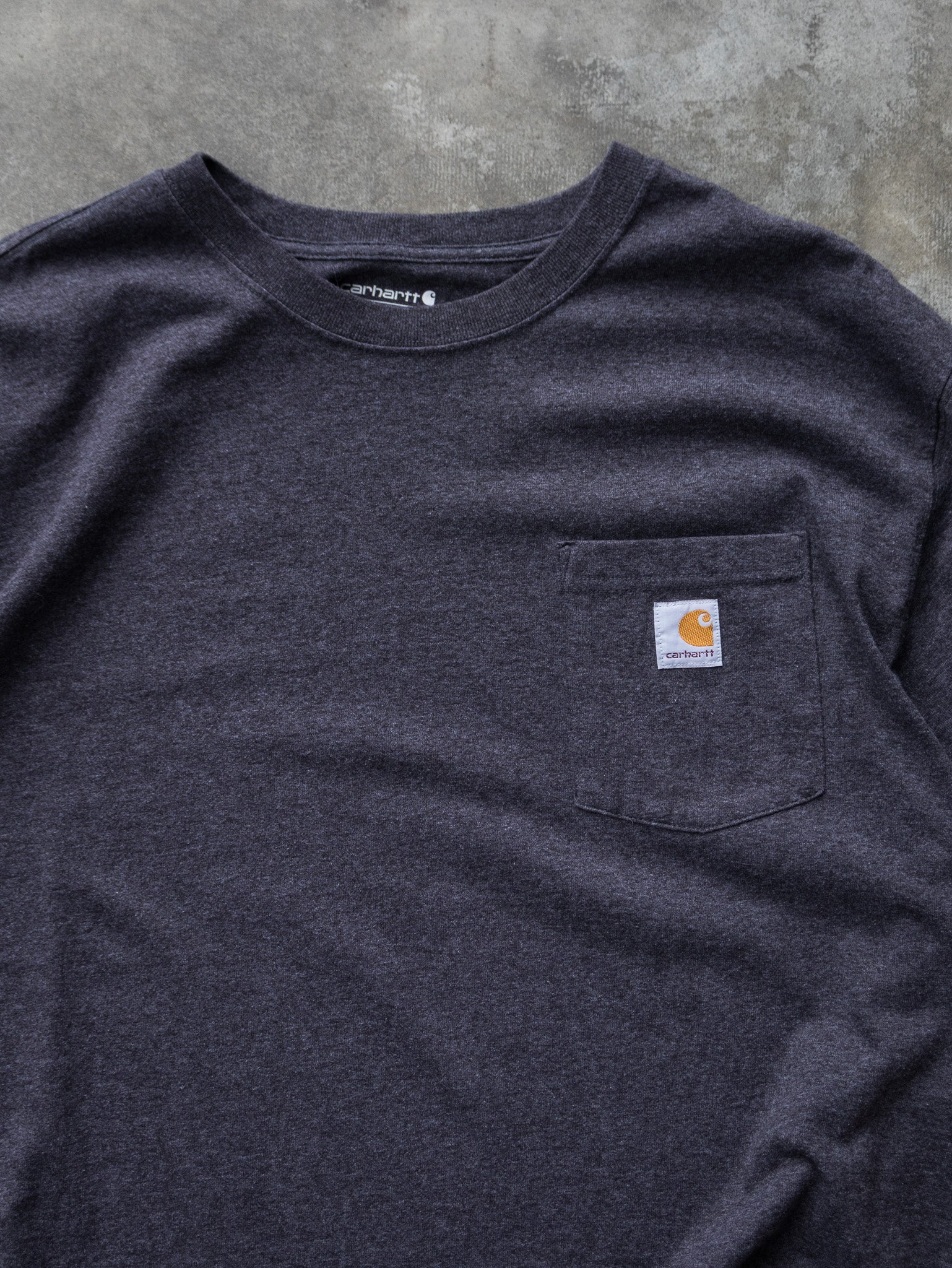 Vintage Charcoal Carhartt Pocket Tee (XL)