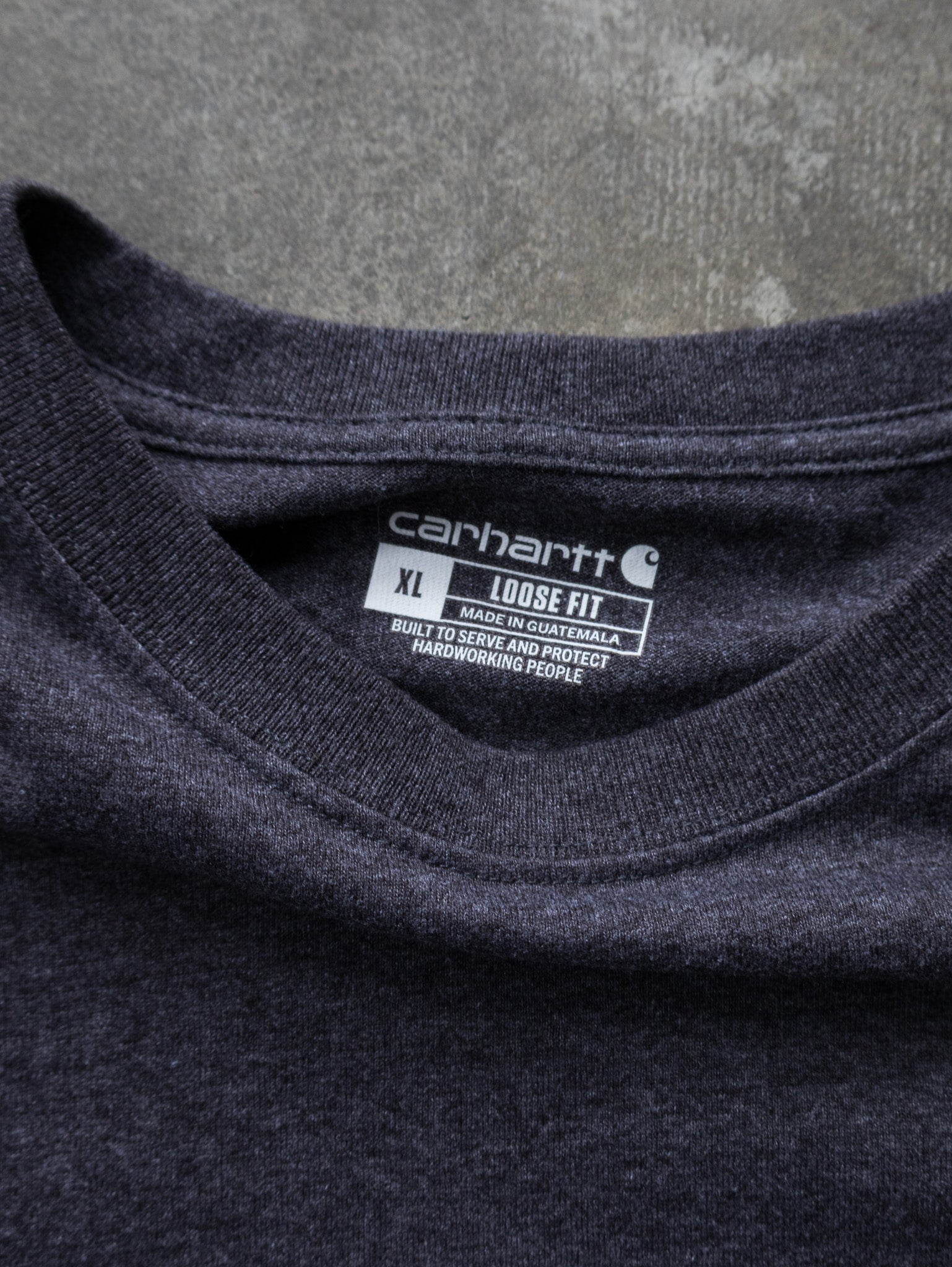Vintage Charcoal Carhartt Pocket Tee (XL)