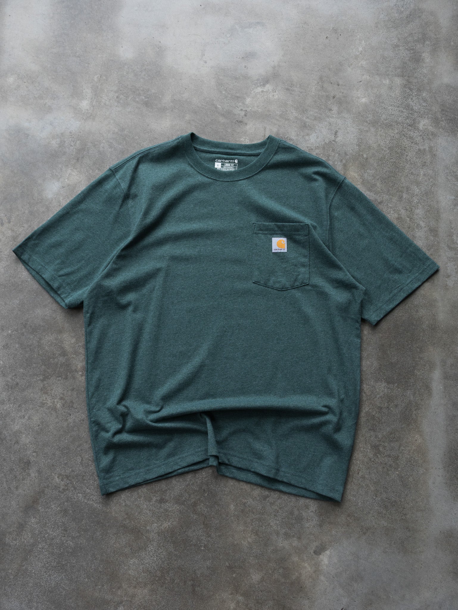 Vintage Green Carhartt Pocket Tee (L)