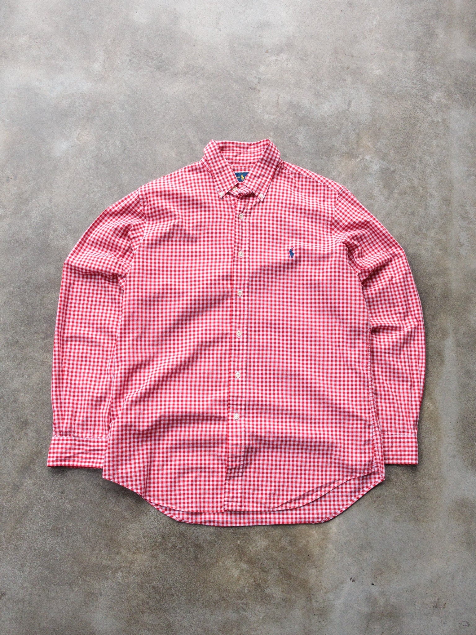 Vintage 90s Red Check Ralph Lauren Shirt (M)