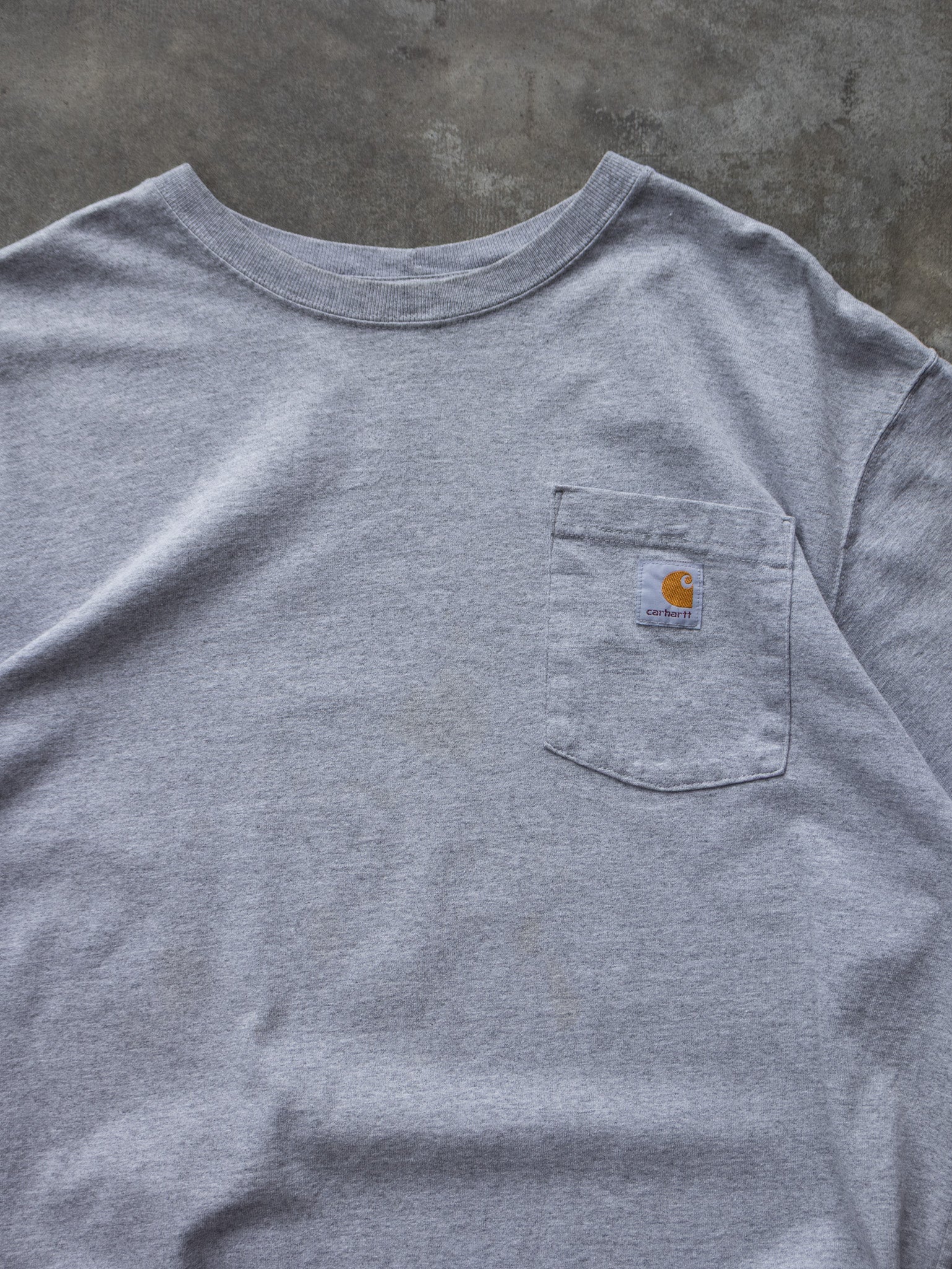 Vintage Grey Carhartt Pocket Tee (L)
