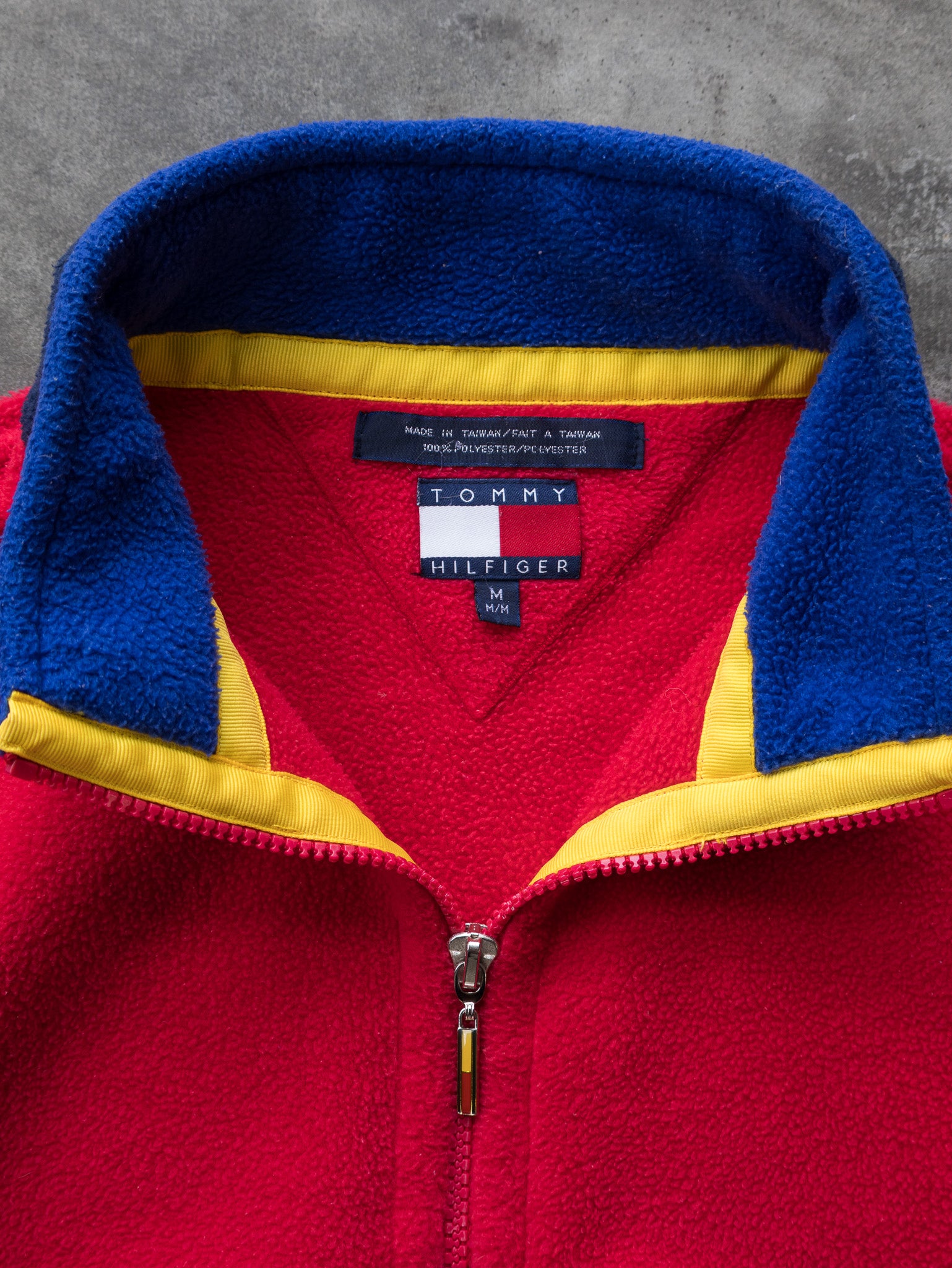 Vintage Red Tommy Hilfiger Fleece (M)