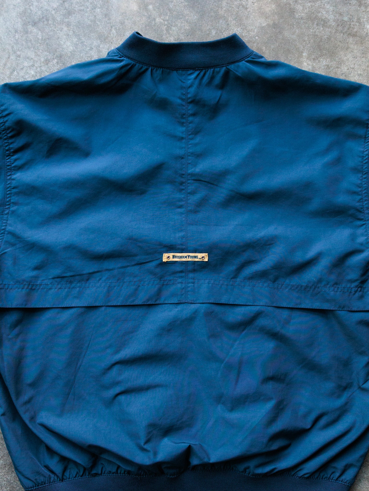 Vintage 00s Navy Nike BYU Windbreaker Jacket (M)
