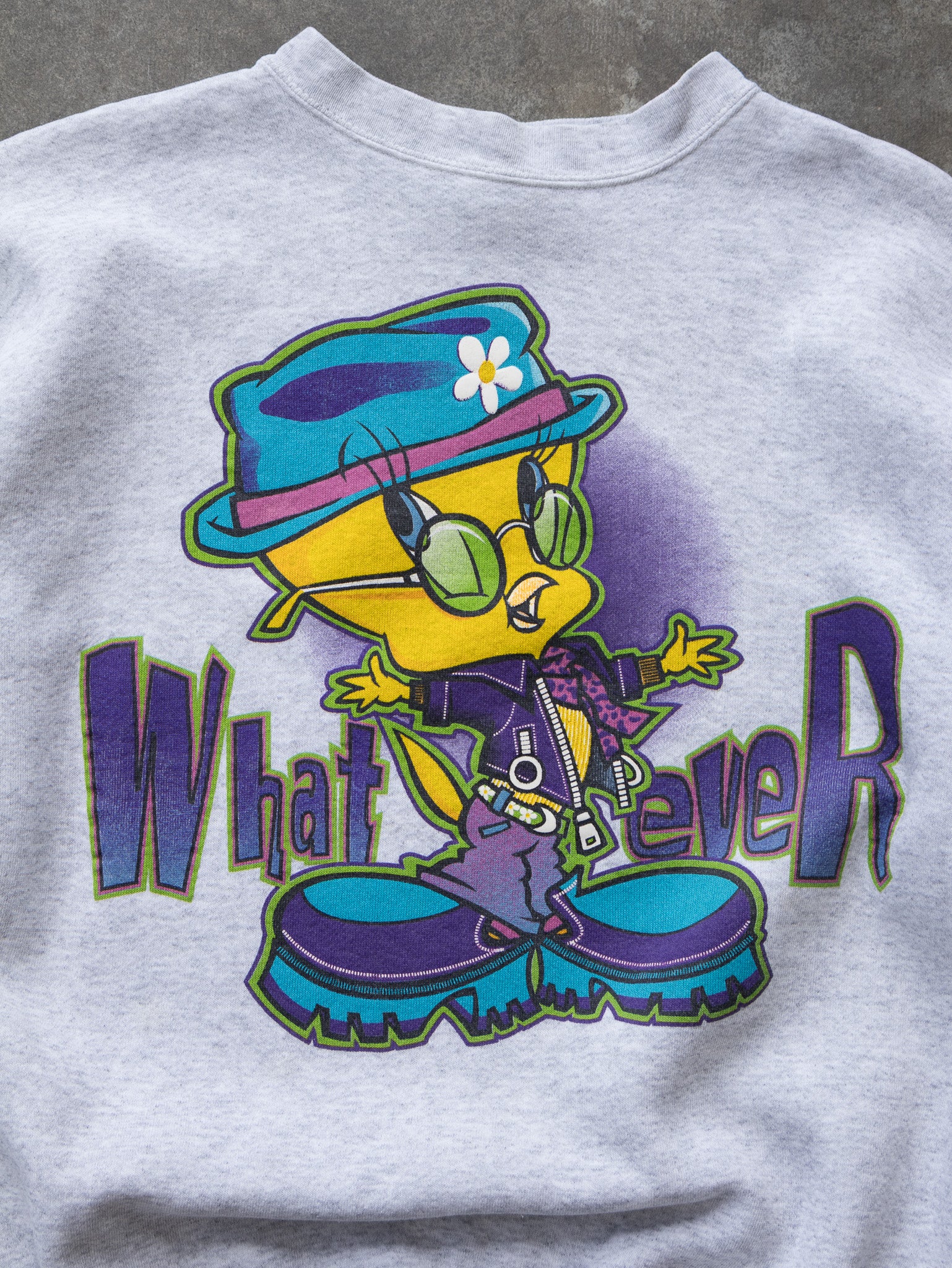 Vintage 90s Tweety Whatever Looney Tunes Sweatshirt (XL)