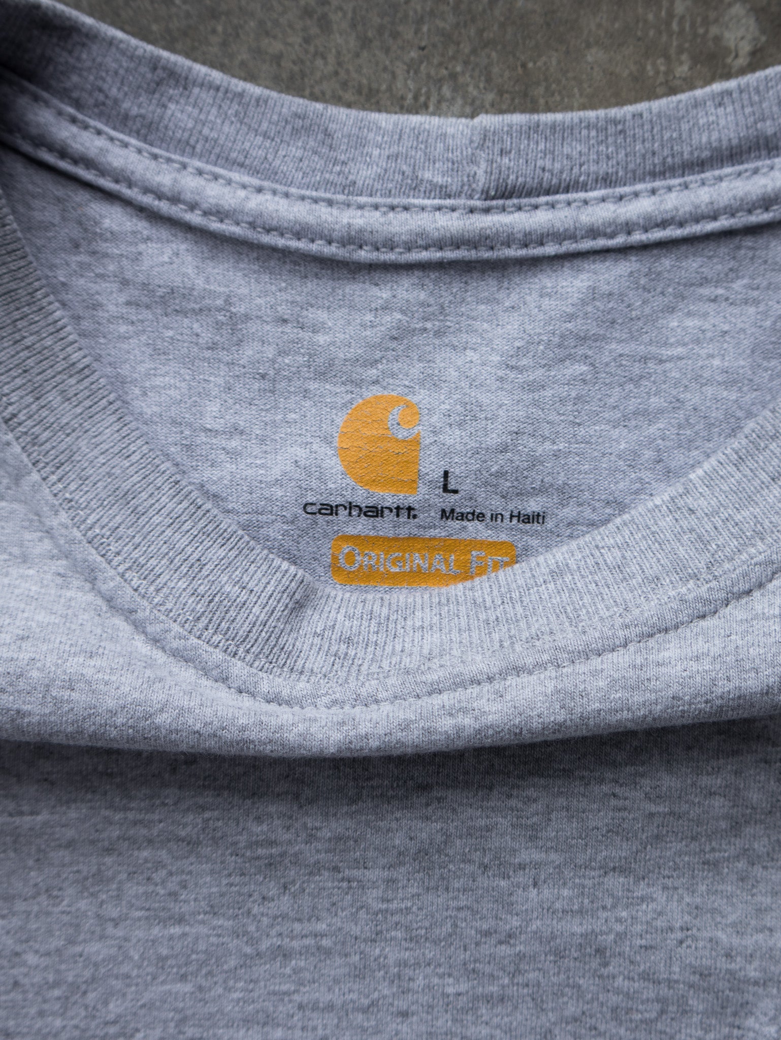 Vintage Grey Carhartt Pocket Tee (L)