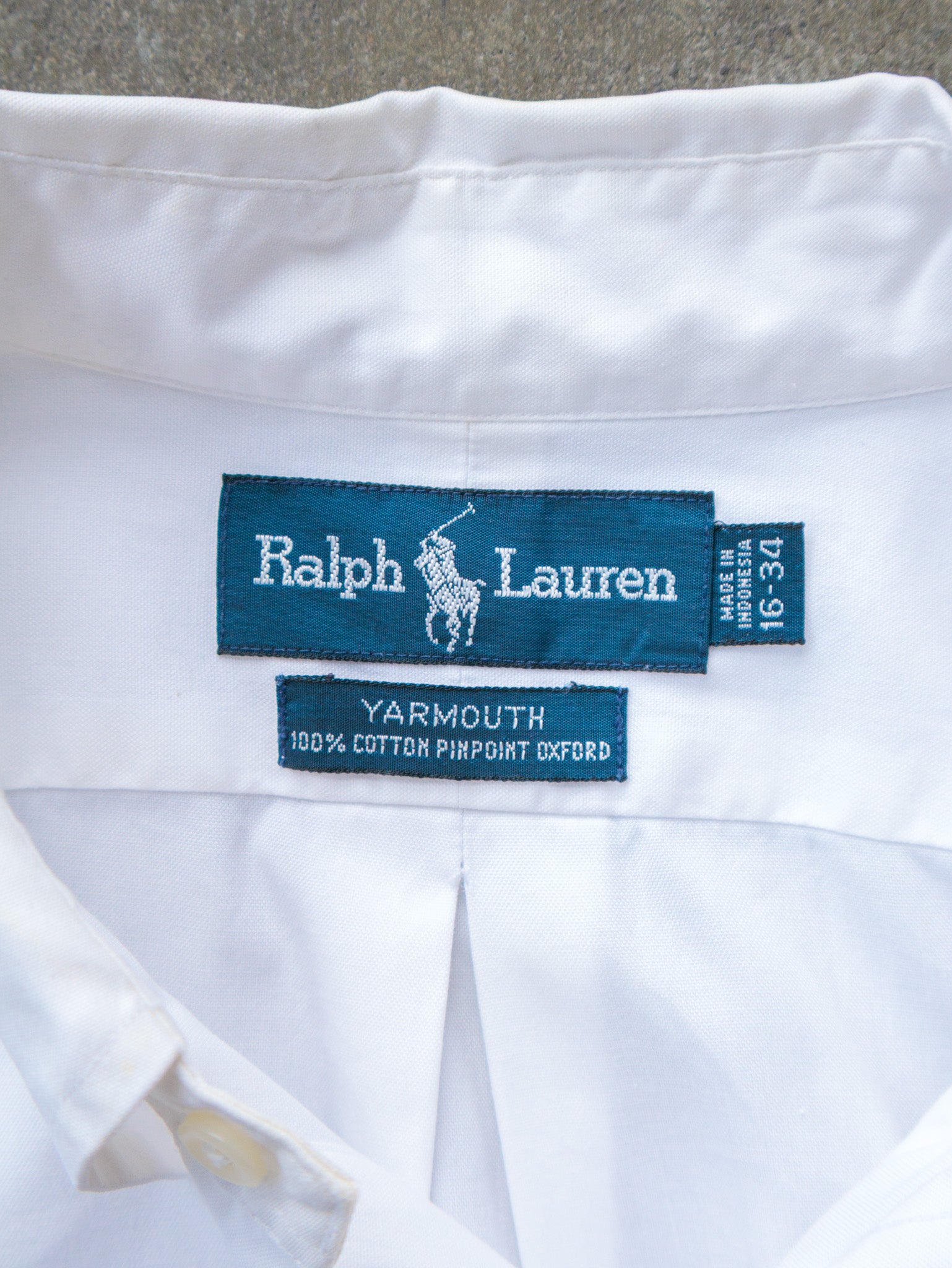 Vintage 90s White Ralph Lauren Shirt (L)