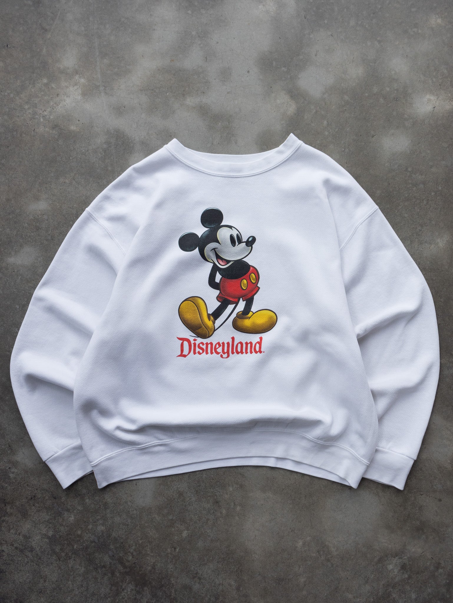 Vintage White Disneyland Sweatshirt (2XL)