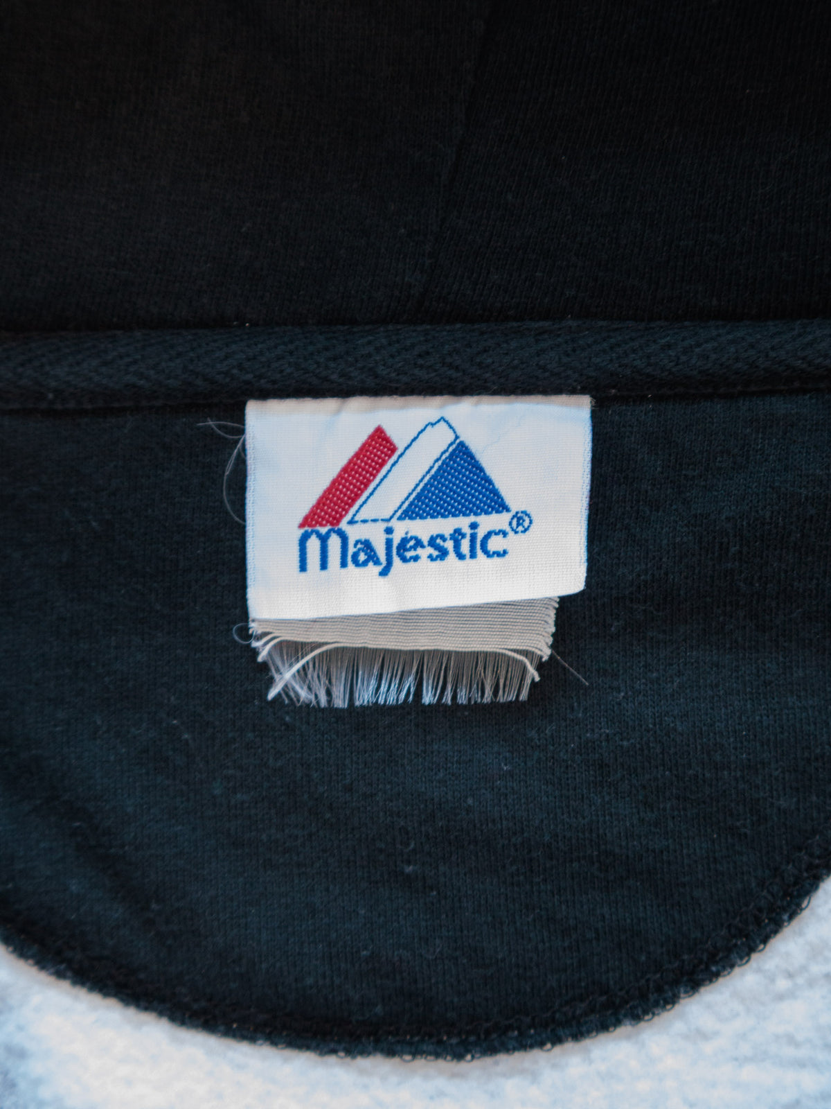 Vintage Grey Majestic New York Mets Full Zip Hoodie (-)