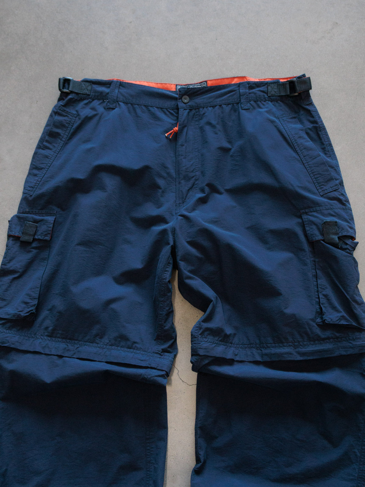 Vintage 00s Navy DownEast Outfitters Cargo Track Pants (XL)