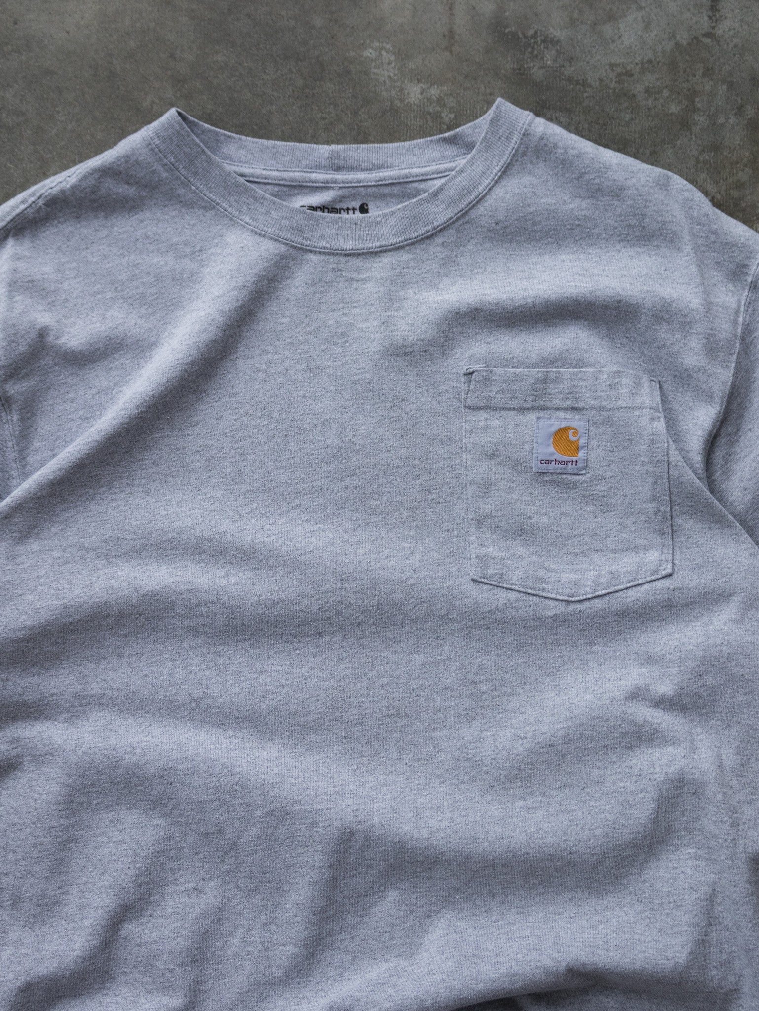 Vintage Grey Carhartt Pocket Tee (M)