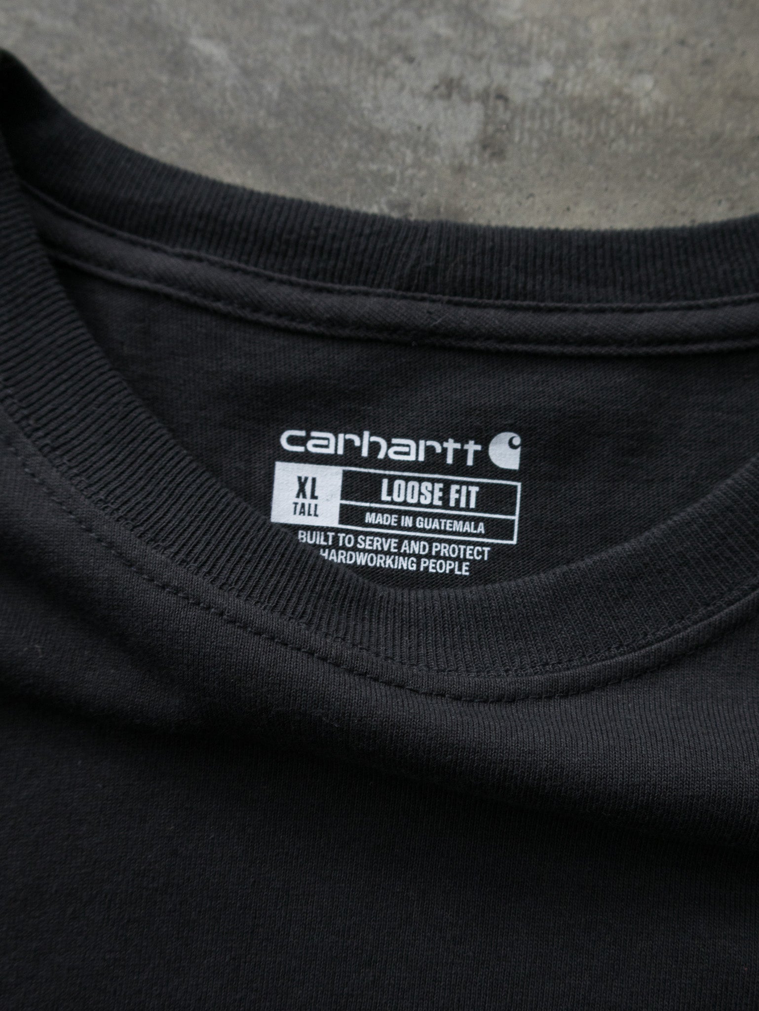 Vintage Black Carhartt Pocket Tee (XL)