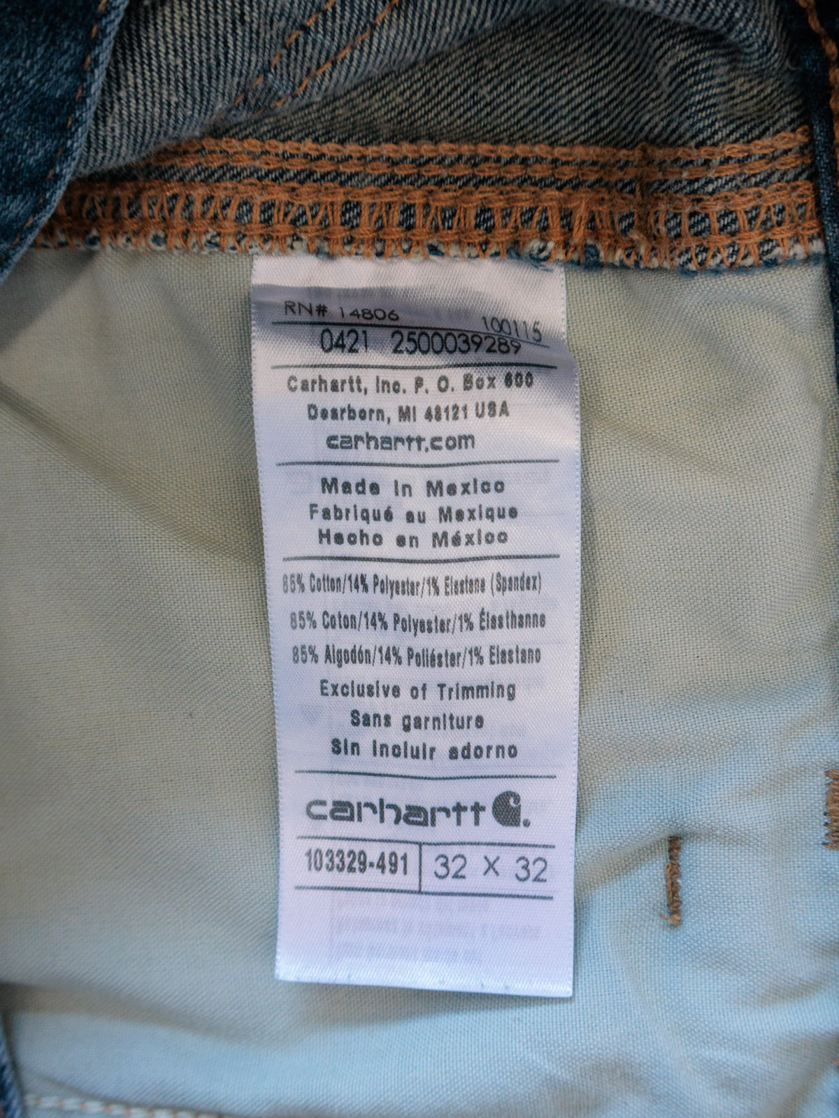 Vintage Blue Carhartt Carpenter Pants (W32)