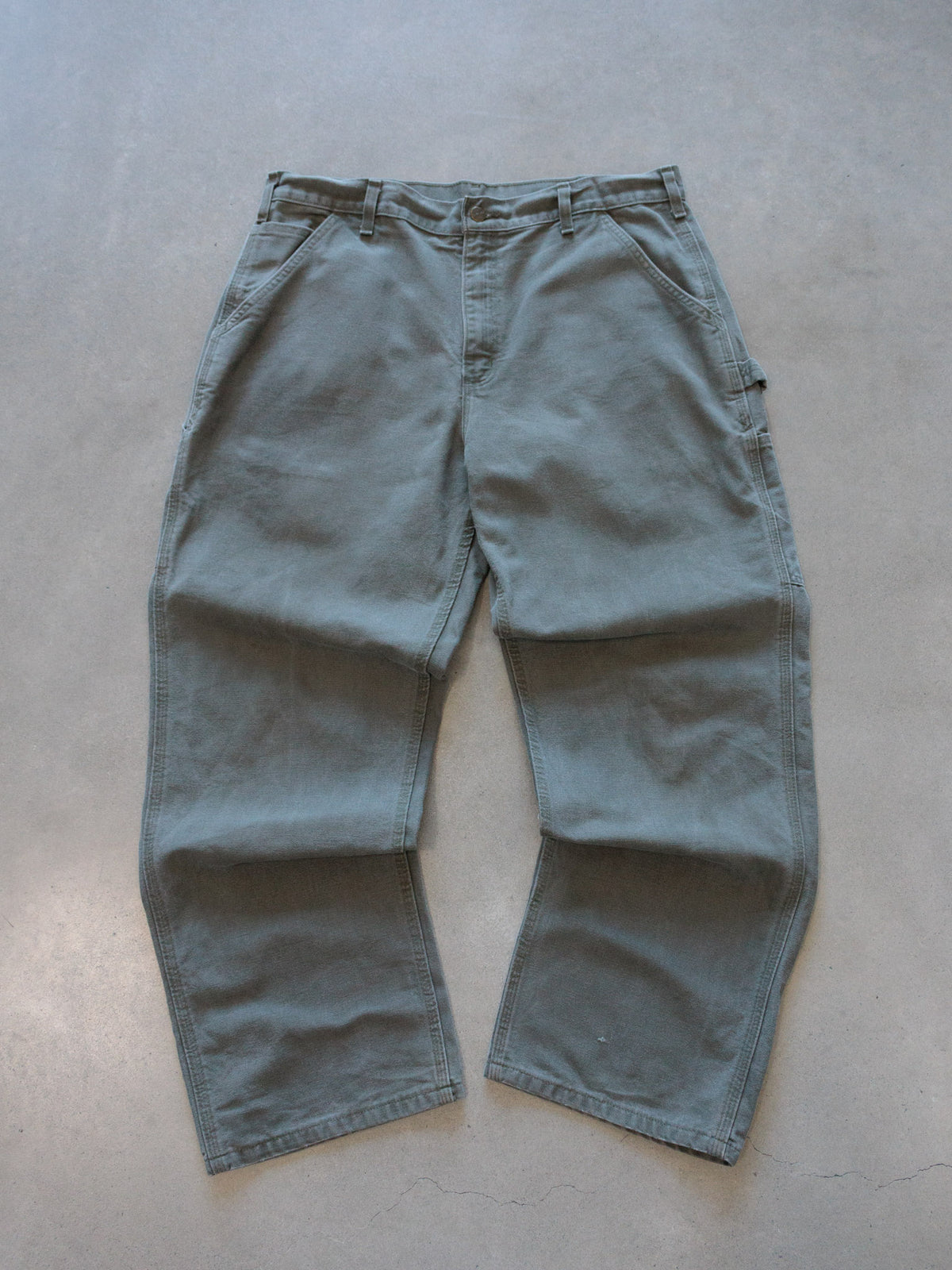 Vintage Green Carhartt Carpenter Pants (W36)