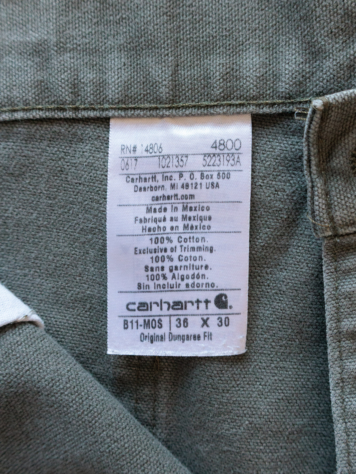 Vintage Green Carhartt Carpenter Pants (W36)