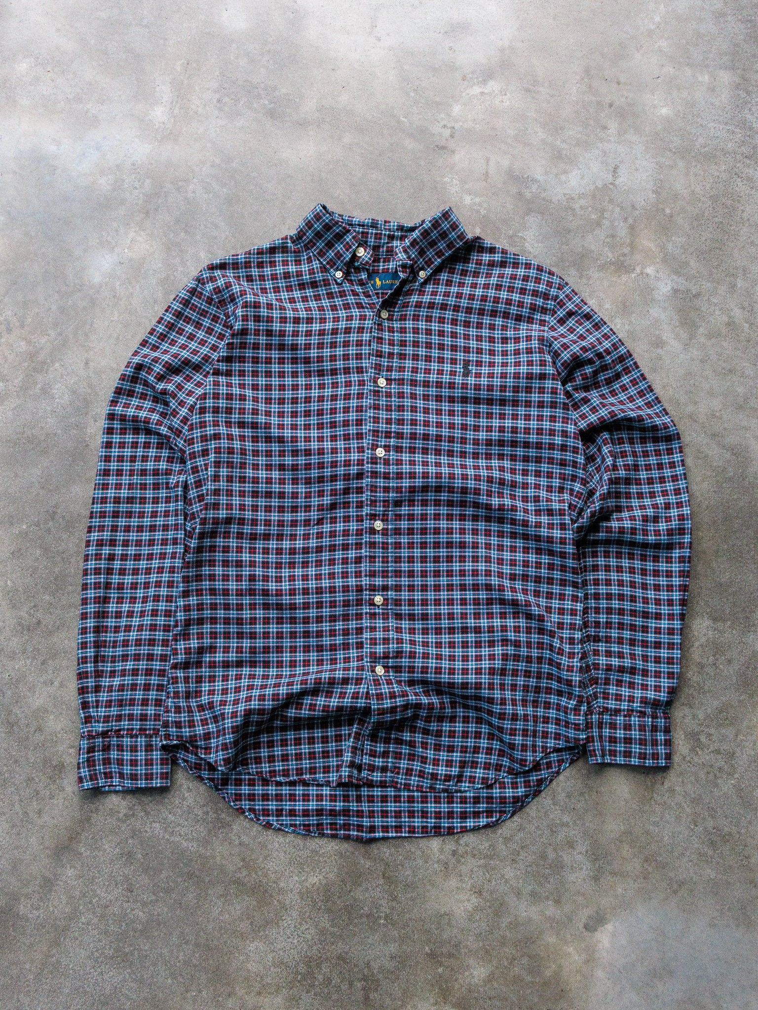 Vintage Multicolor Plaid Ralph Lauren Shirt (S)