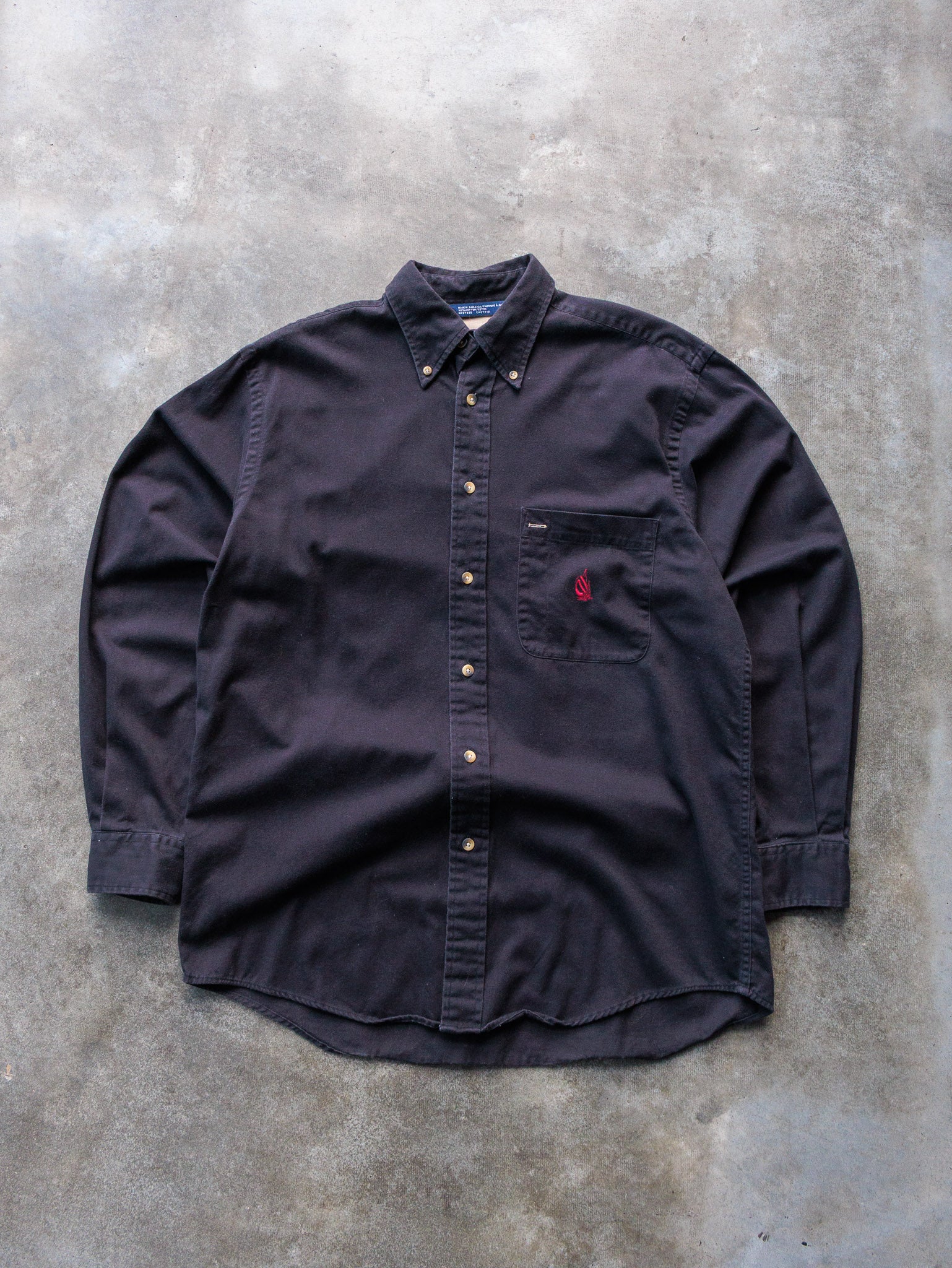 Vintage 90s Black Nautica Shirt (M)