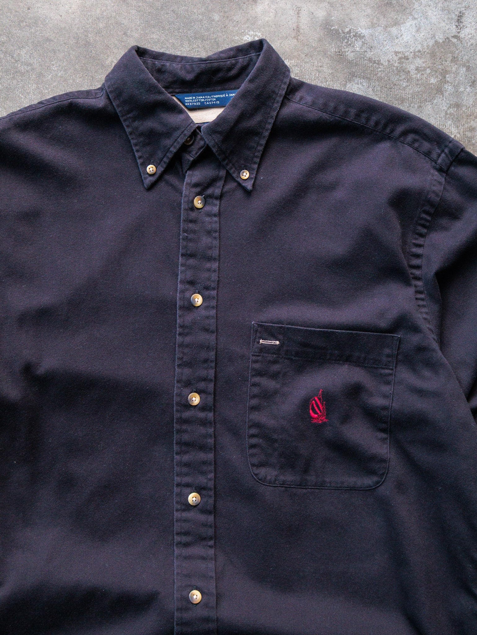 Vintage 90s Black Nautica Shirt (M)