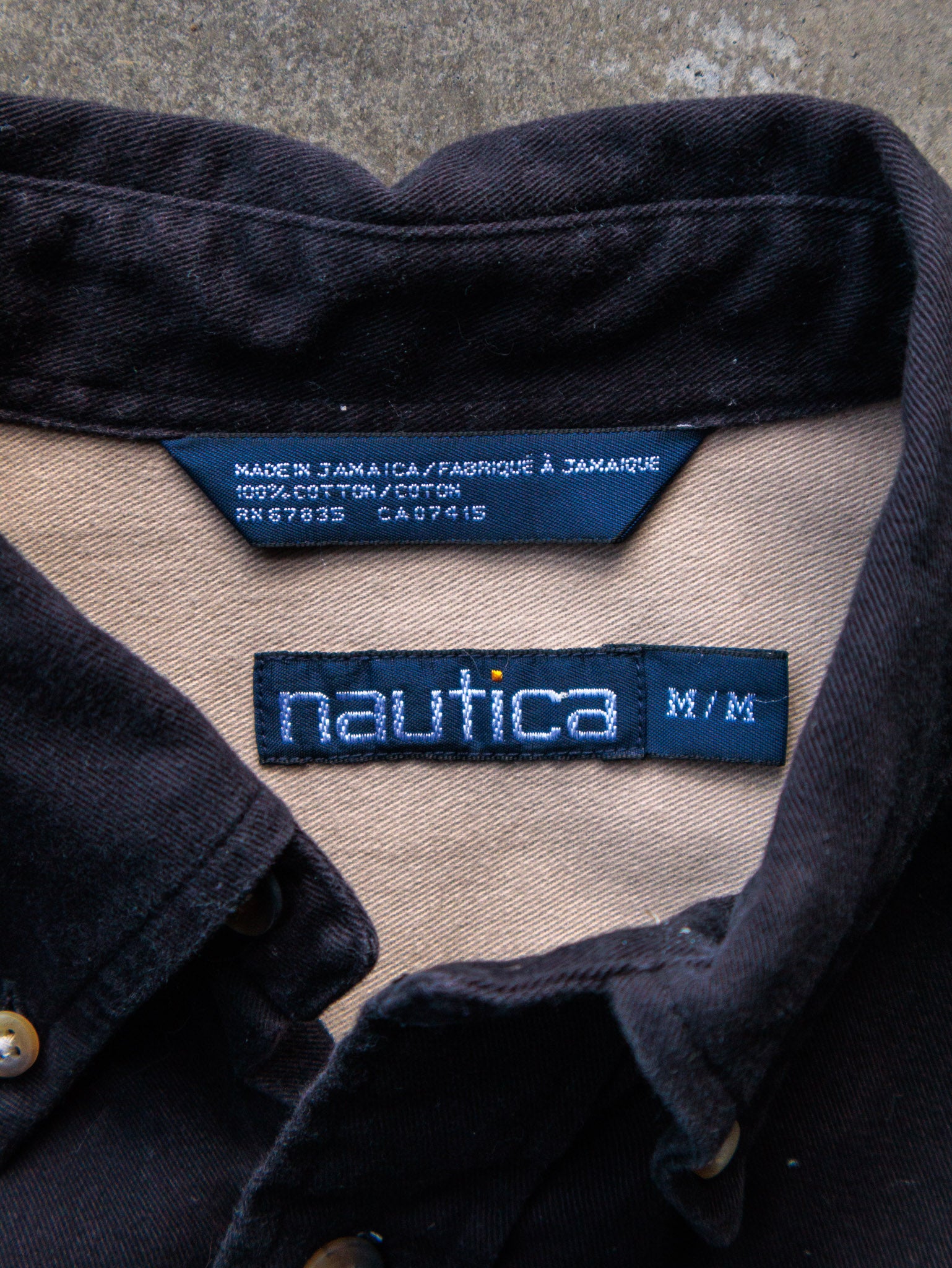 Vintage 90s Black Nautica Shirt (M)