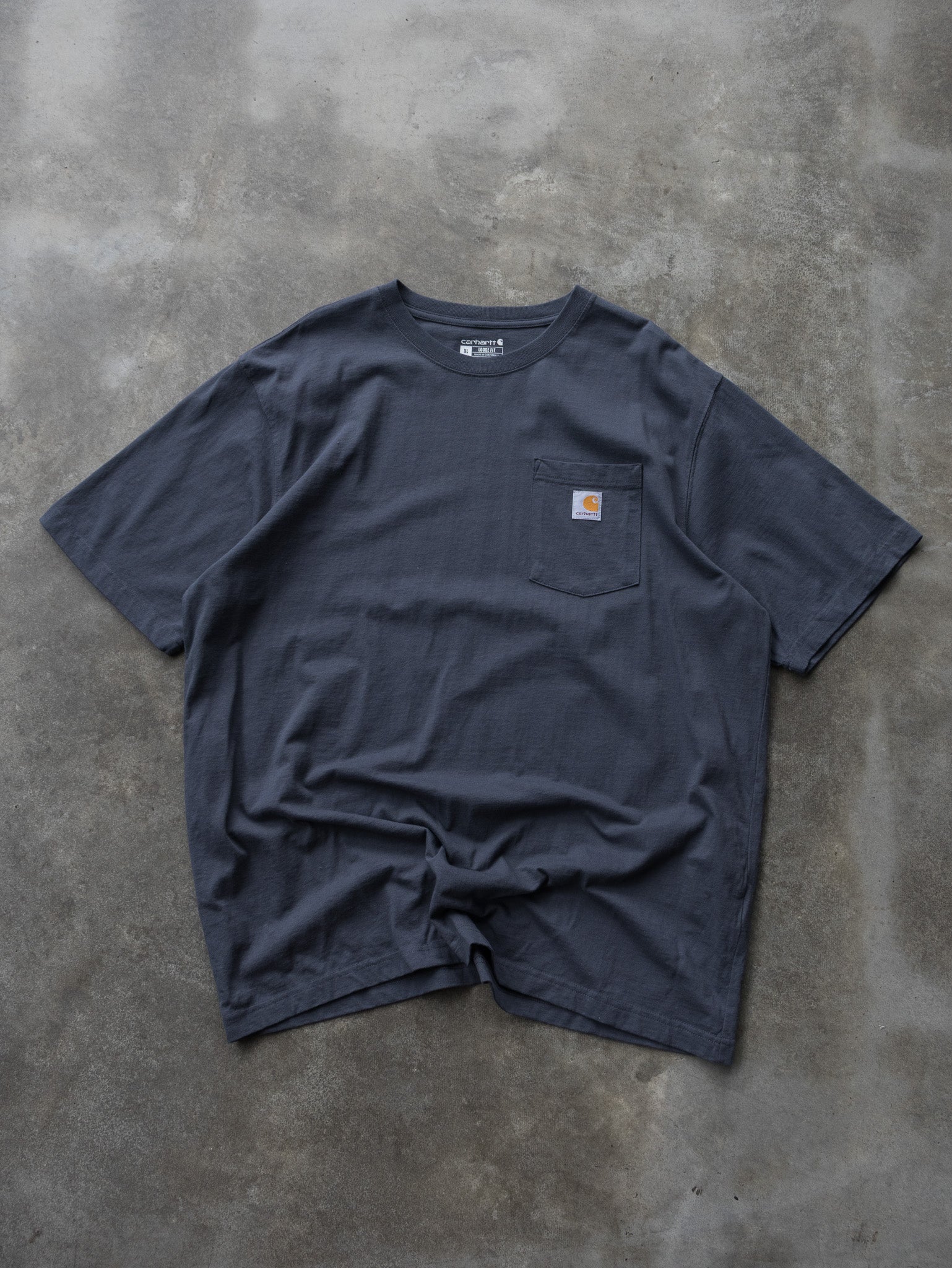 Vintage Slate Blue Carhartt Pocket Tee (XL)
