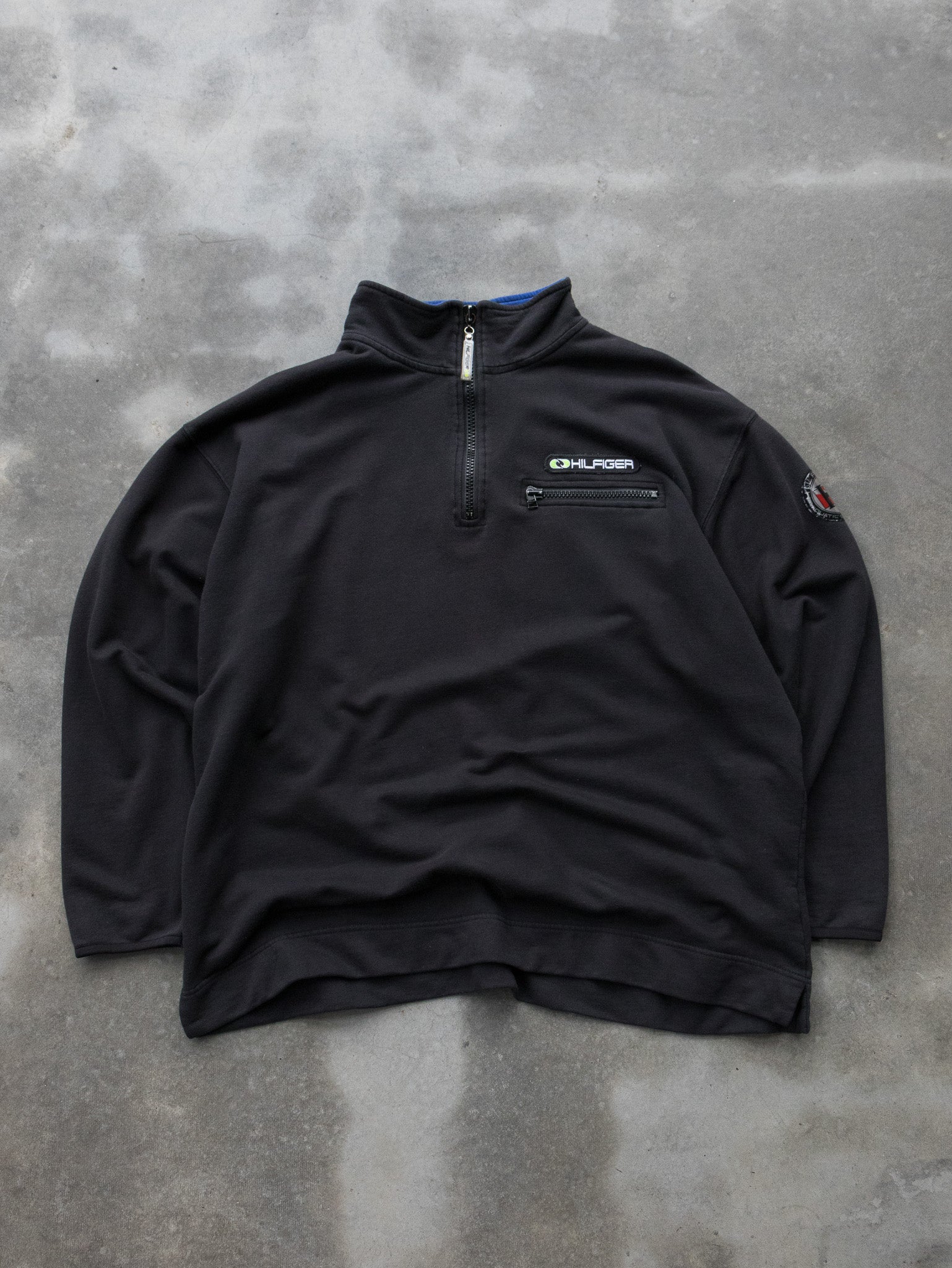 Vintage Tommy Hilfiger Quarter Zip Sweatshirt (2XL)