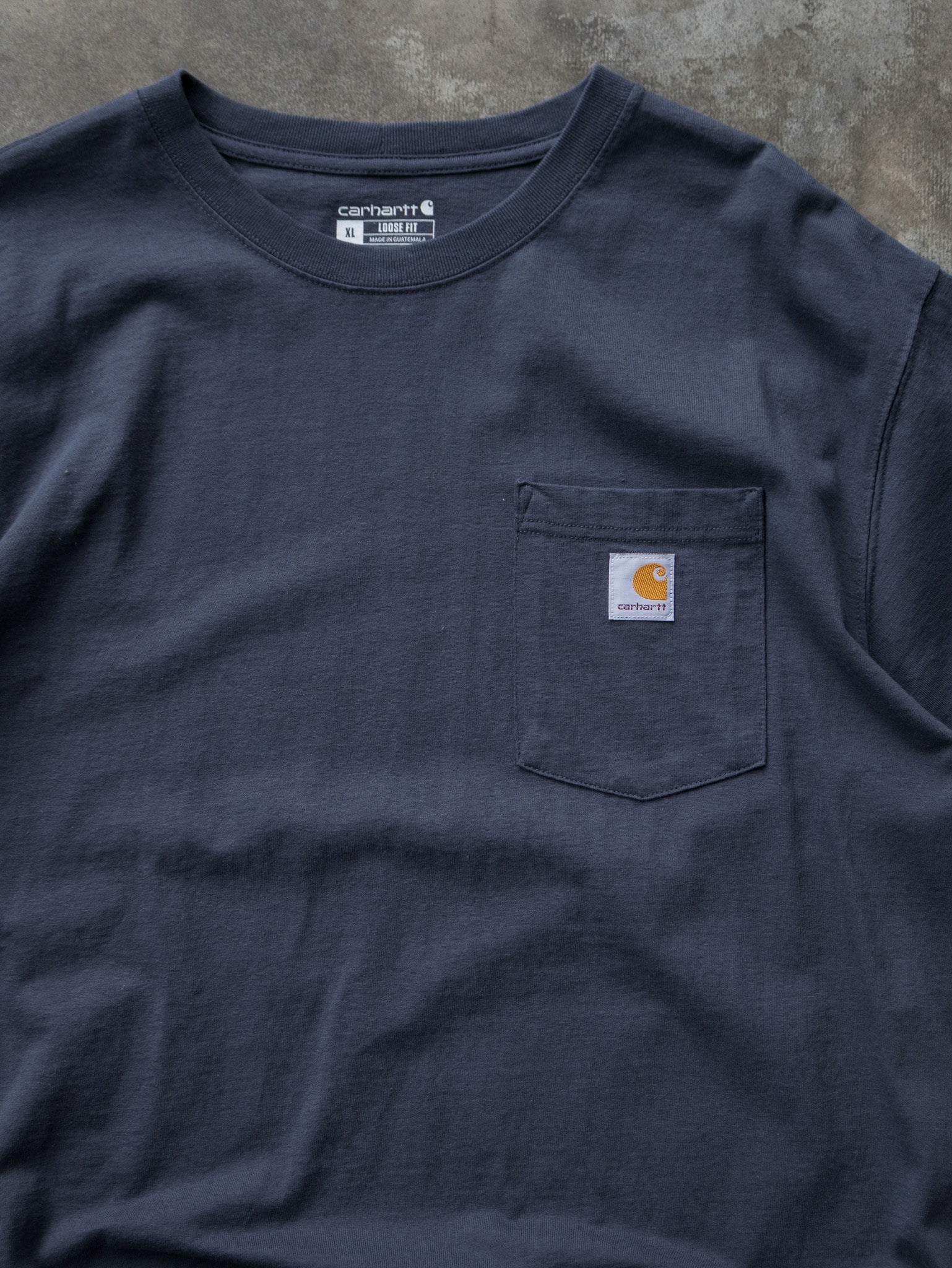 Vintage Slate Blue Carhartt Pocket Tee (XL)