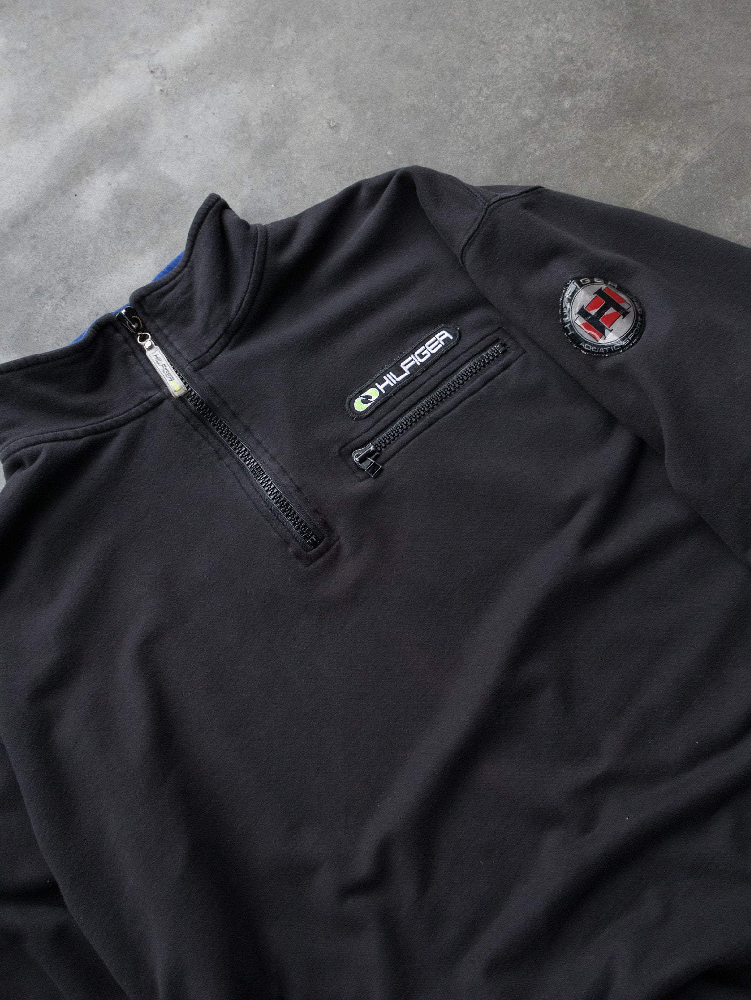 Vintage Tommy Hilfiger Quarter Zip Sweatshirt (2XL)