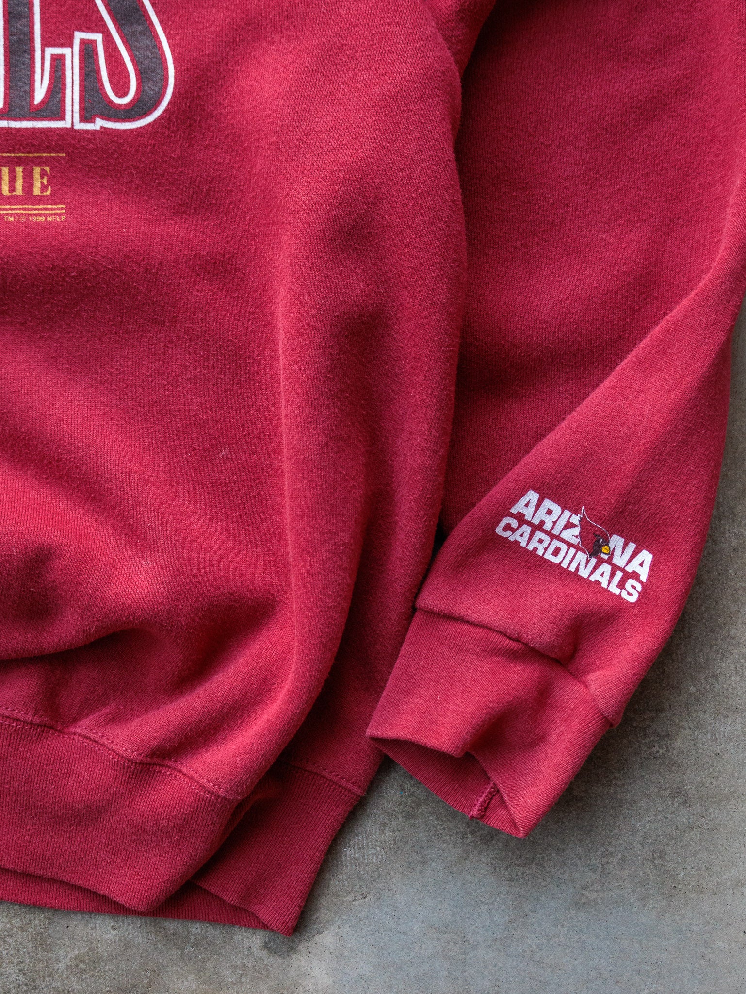 Vintage 1999 Maroon Arizona Cardinals Sweatshirt (XL)
