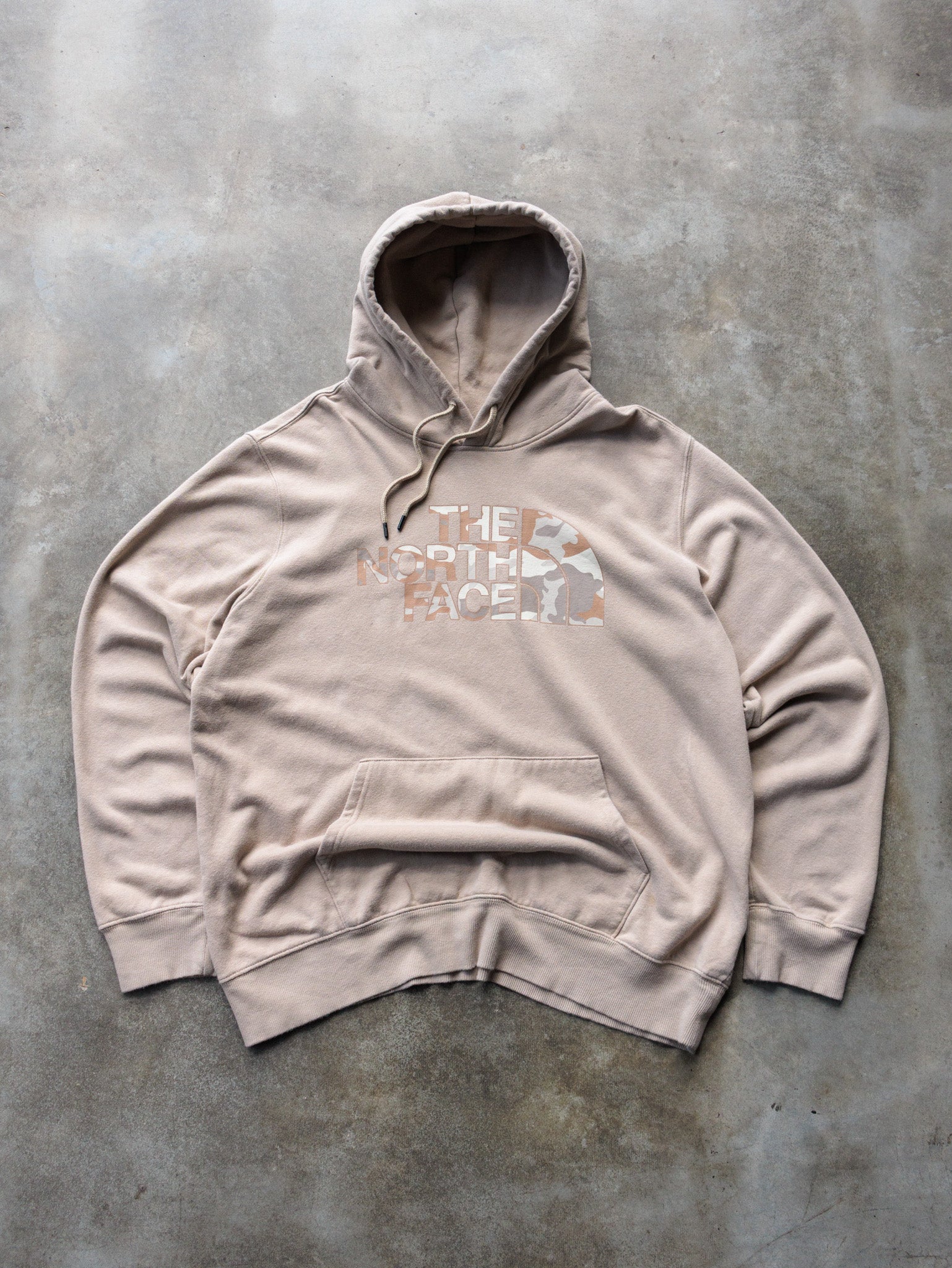 Vintage The North Face Camo Graphic Hoodie (XL)