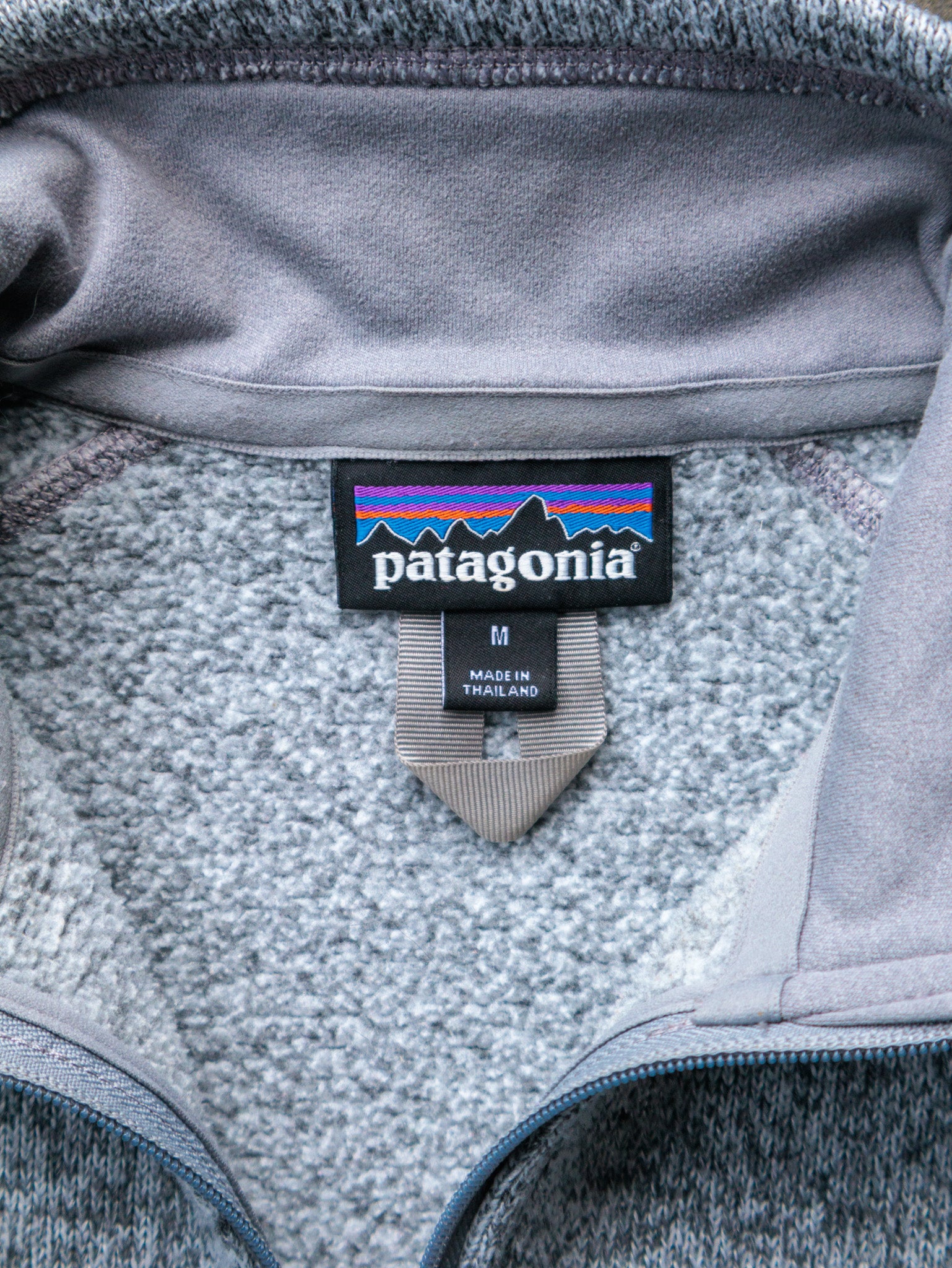 Vintage Grey Patagonia Half Zip Fleece Sweatshirt (M)