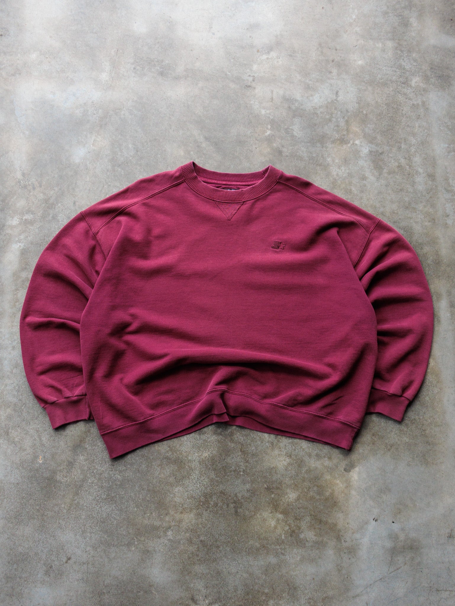 Vintage 00s Burgundy Starter Sweatshirt (XL)