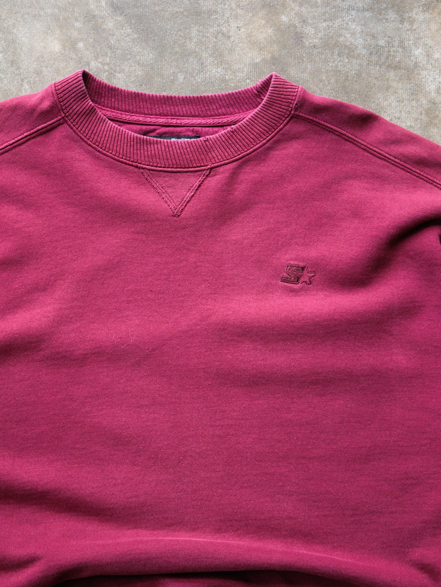 Vintage 00s Burgundy Starter Sweatshirt (XL)