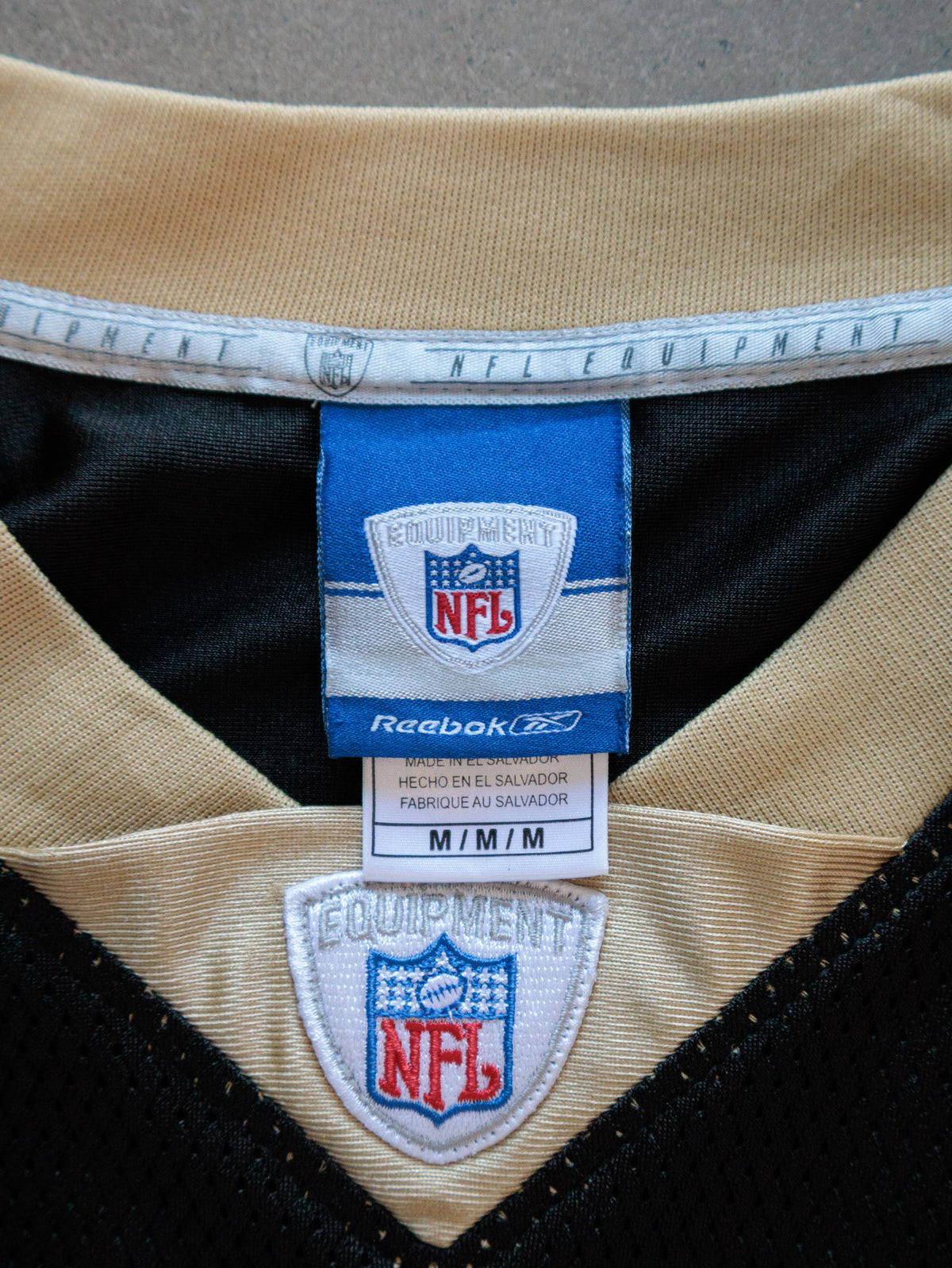 Vintage 00s Black New Orleans Saints Reebok Bush Jersey (M)