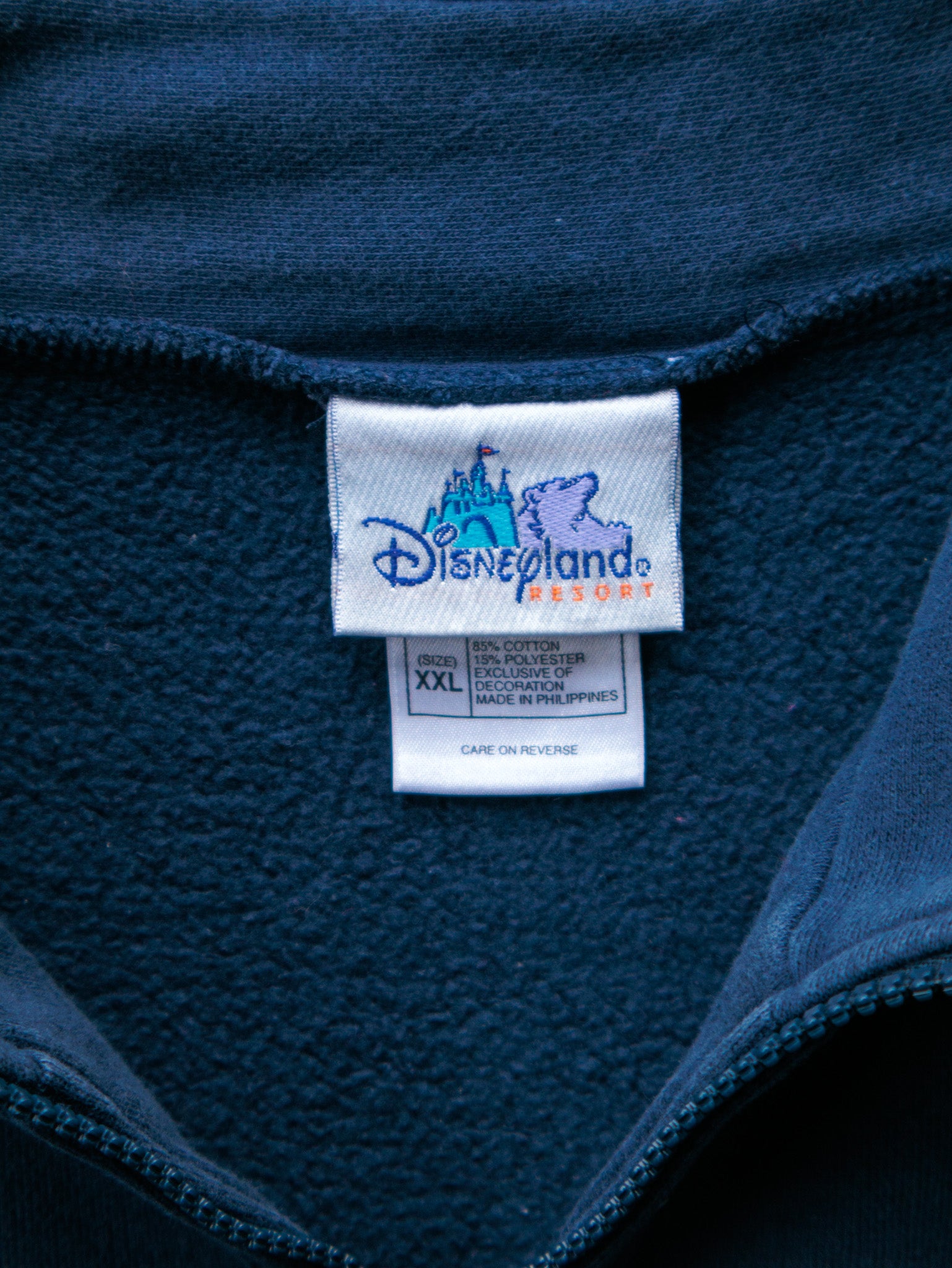 Vintage 00s Disneyland Mickey Mouse Zip Sweatshirt (2XL)