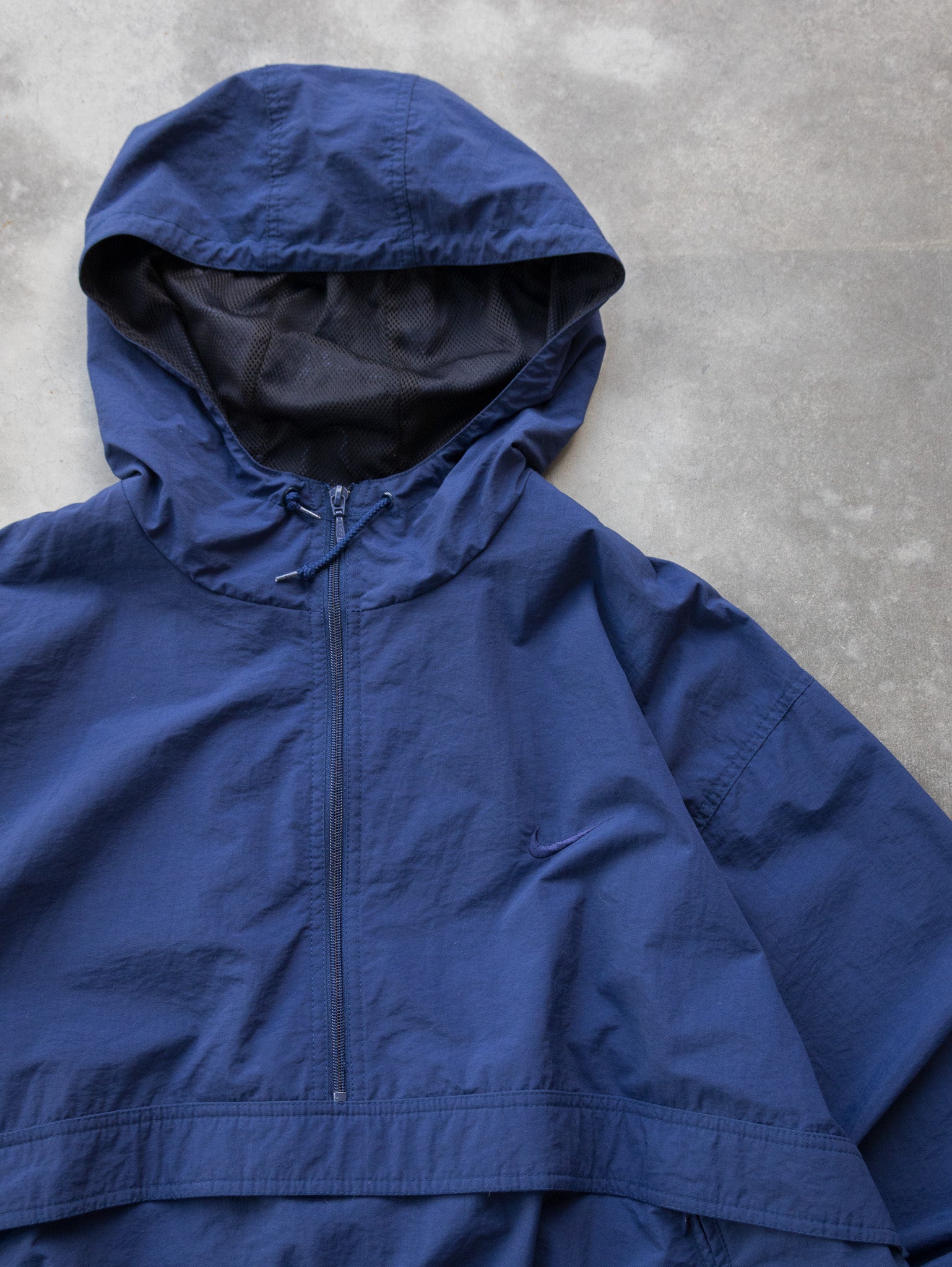 Vintage Nike Navy Half-Zip Windbreaker Jacket (XL)