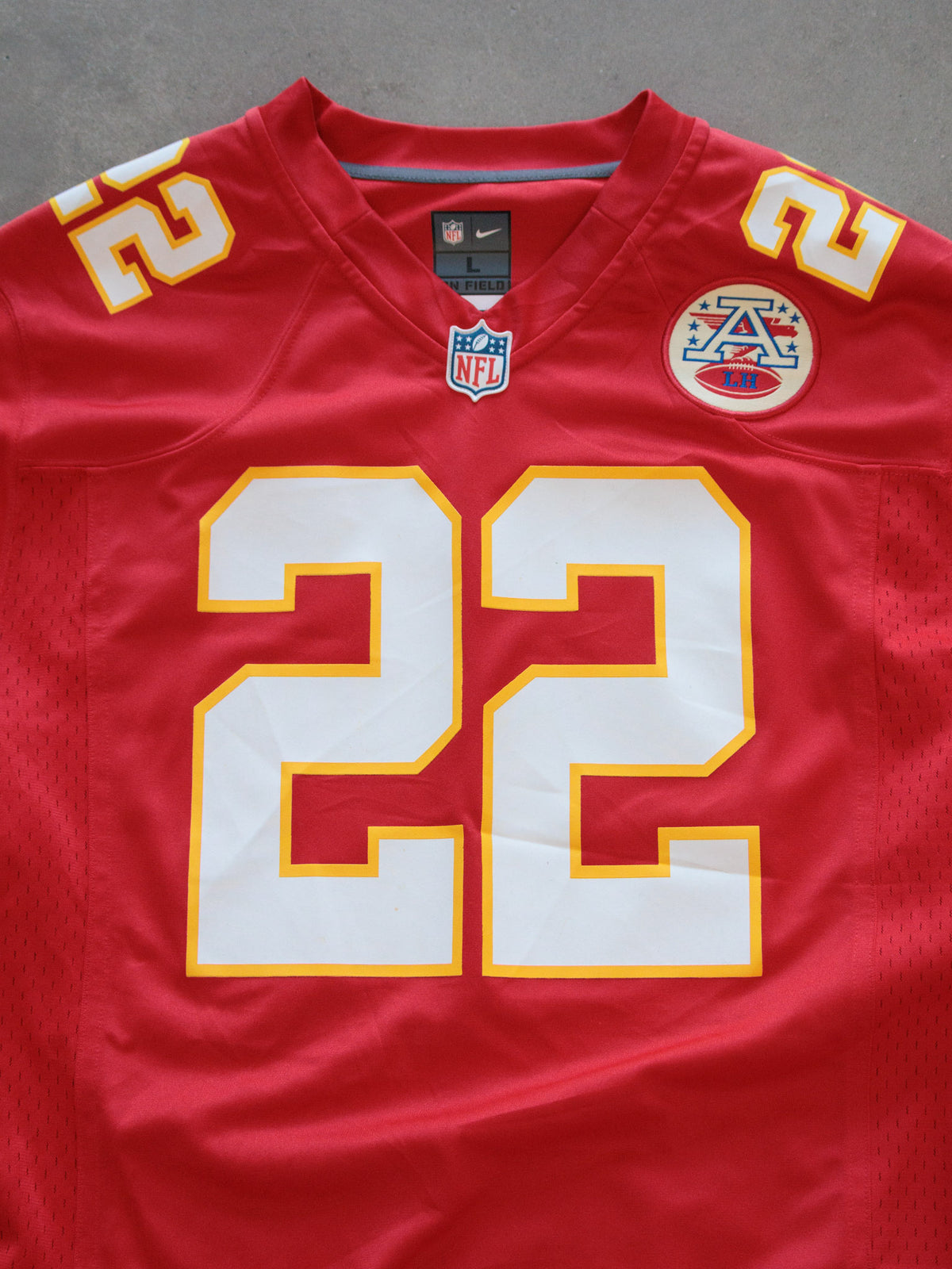 Vintage Red Nike Kansas City Chiefs McCluster Jersey (L)
