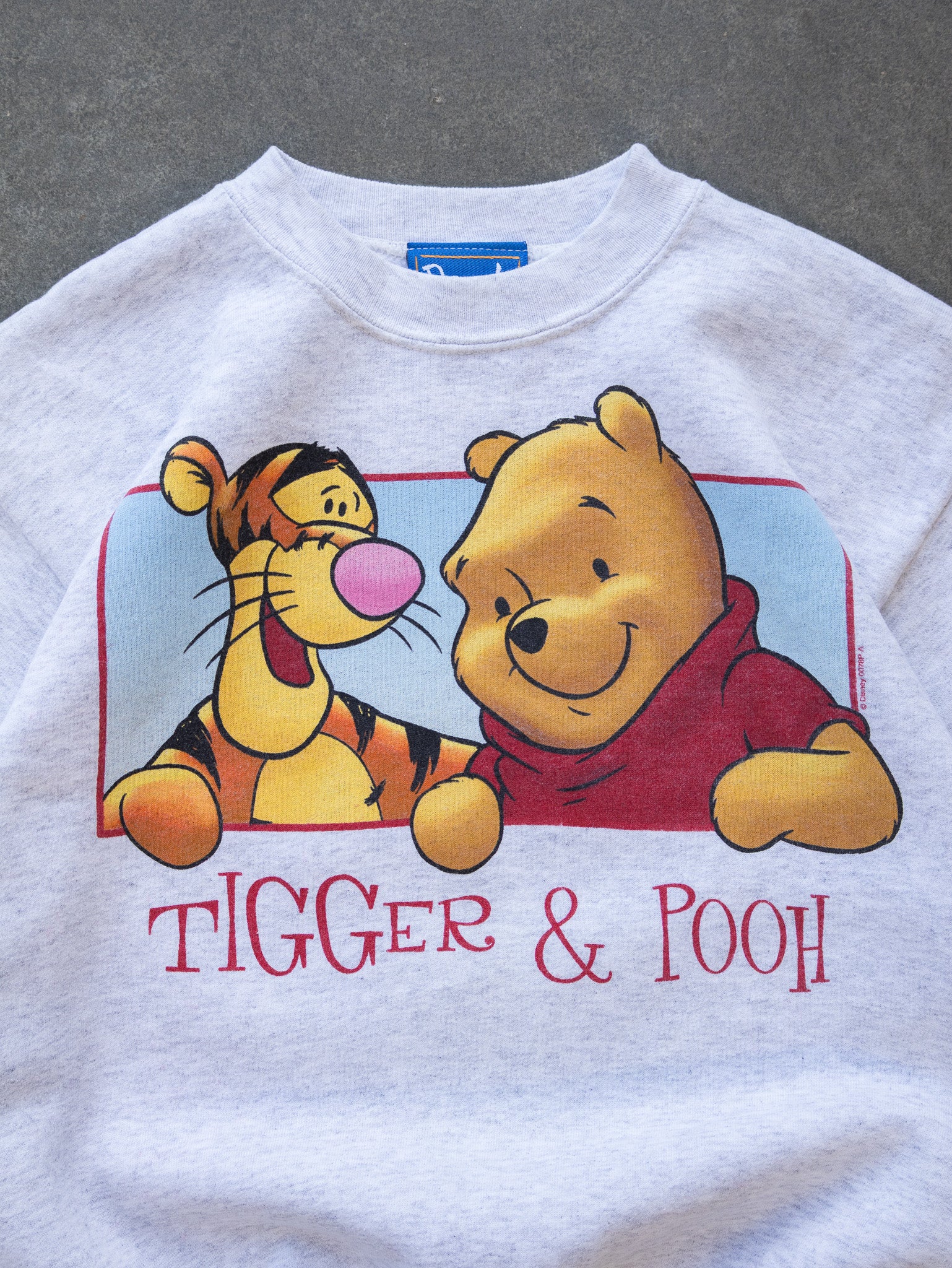 Vintage Grey Tigger & Pooh Sweatshirt (10–12Y)