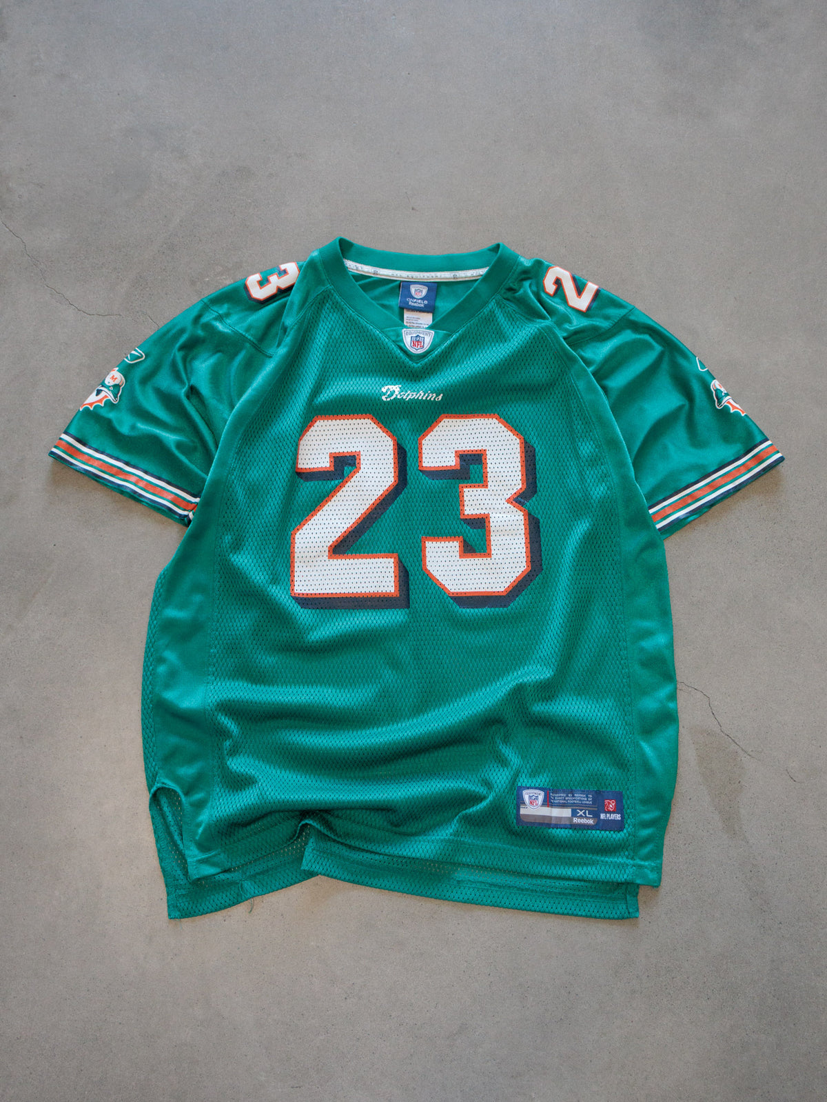 Vintage 00s Green Reebok Miami Dolphins Brown Jersey (XL)