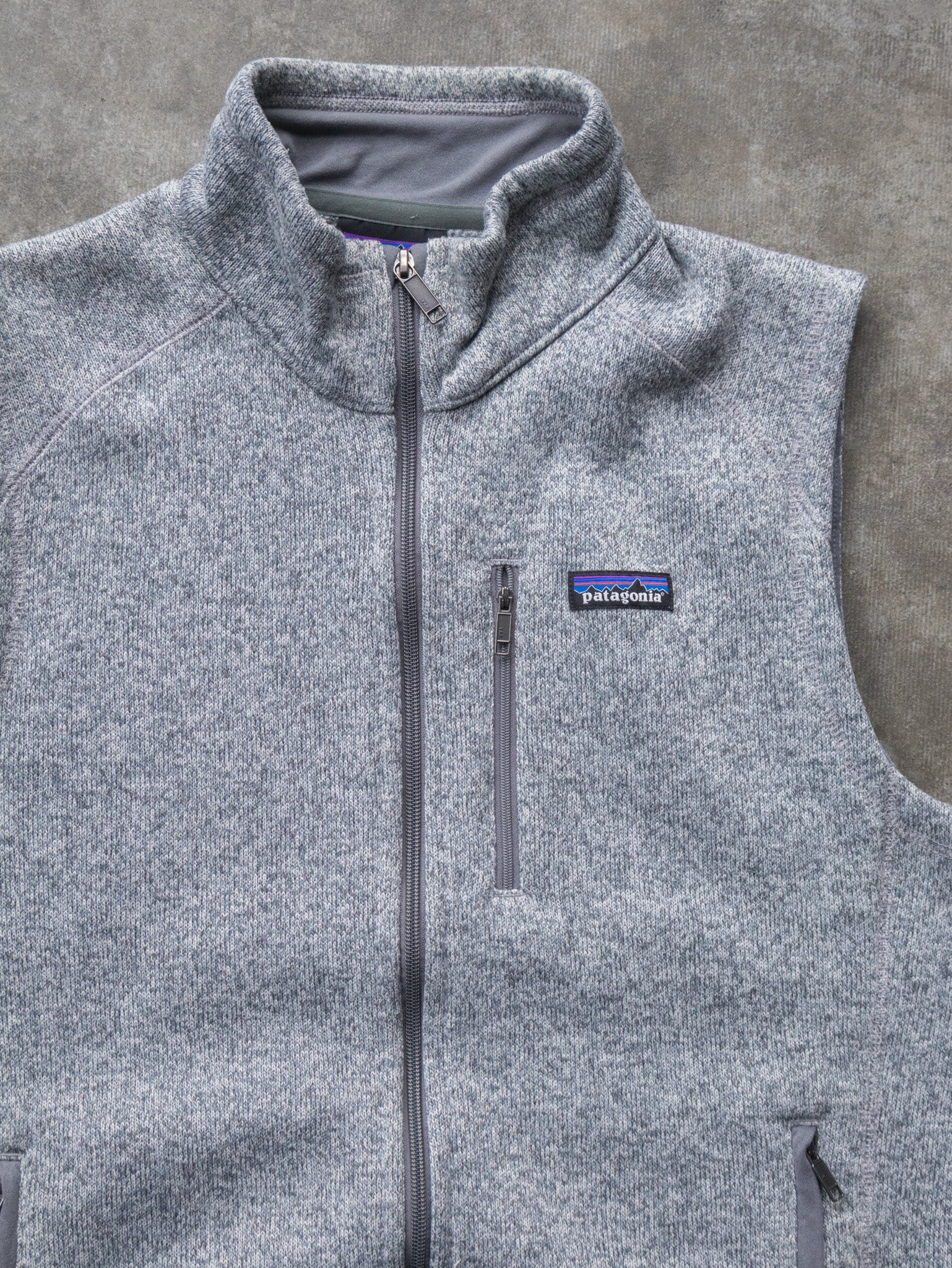 Vintage Grey Patagonia Fleece Vest (L)